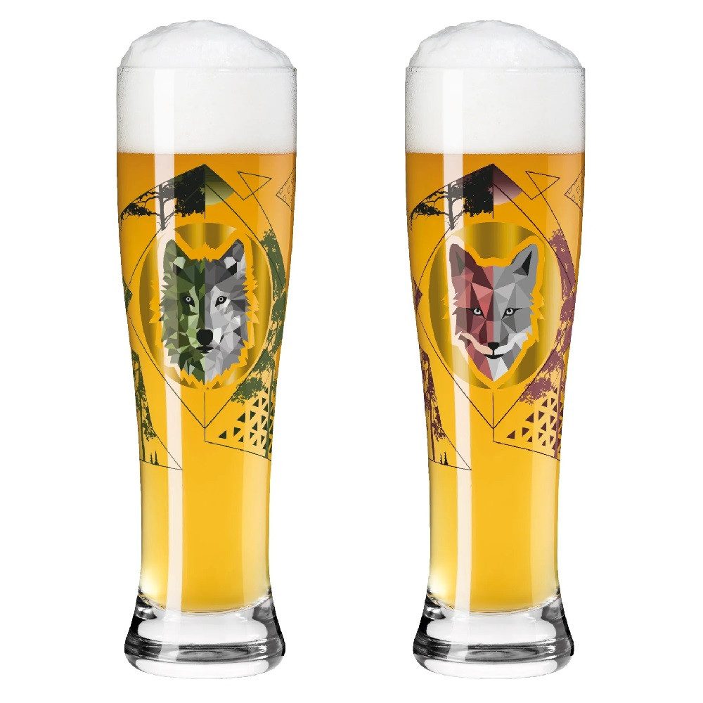 Bierglas Ritzenhoff Brauchzeit Weizen 2er #3 #4 S. Eikler F21