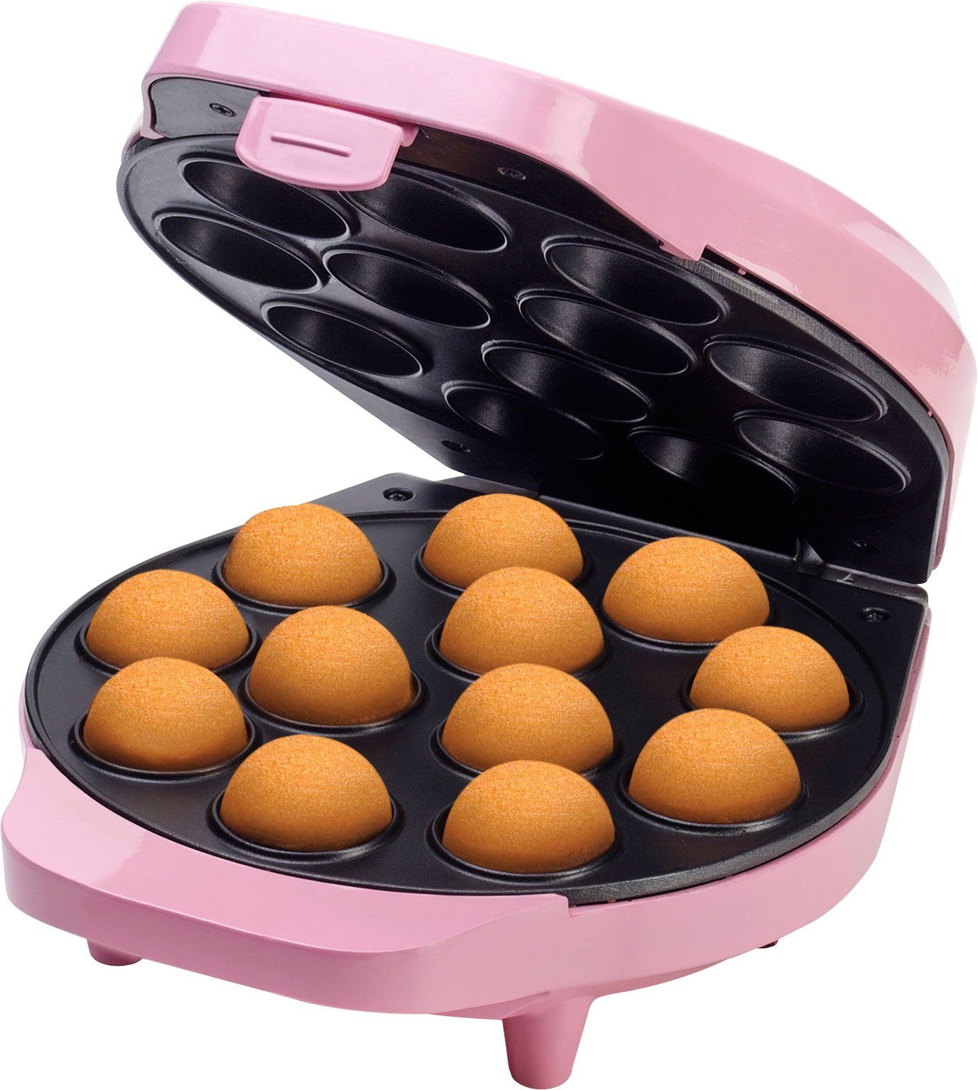 bestron Sweet Cakepop-Maker im W, Retro Design, Antihaftbeschichtung, 700 Rosa DCPM12 Dreams,