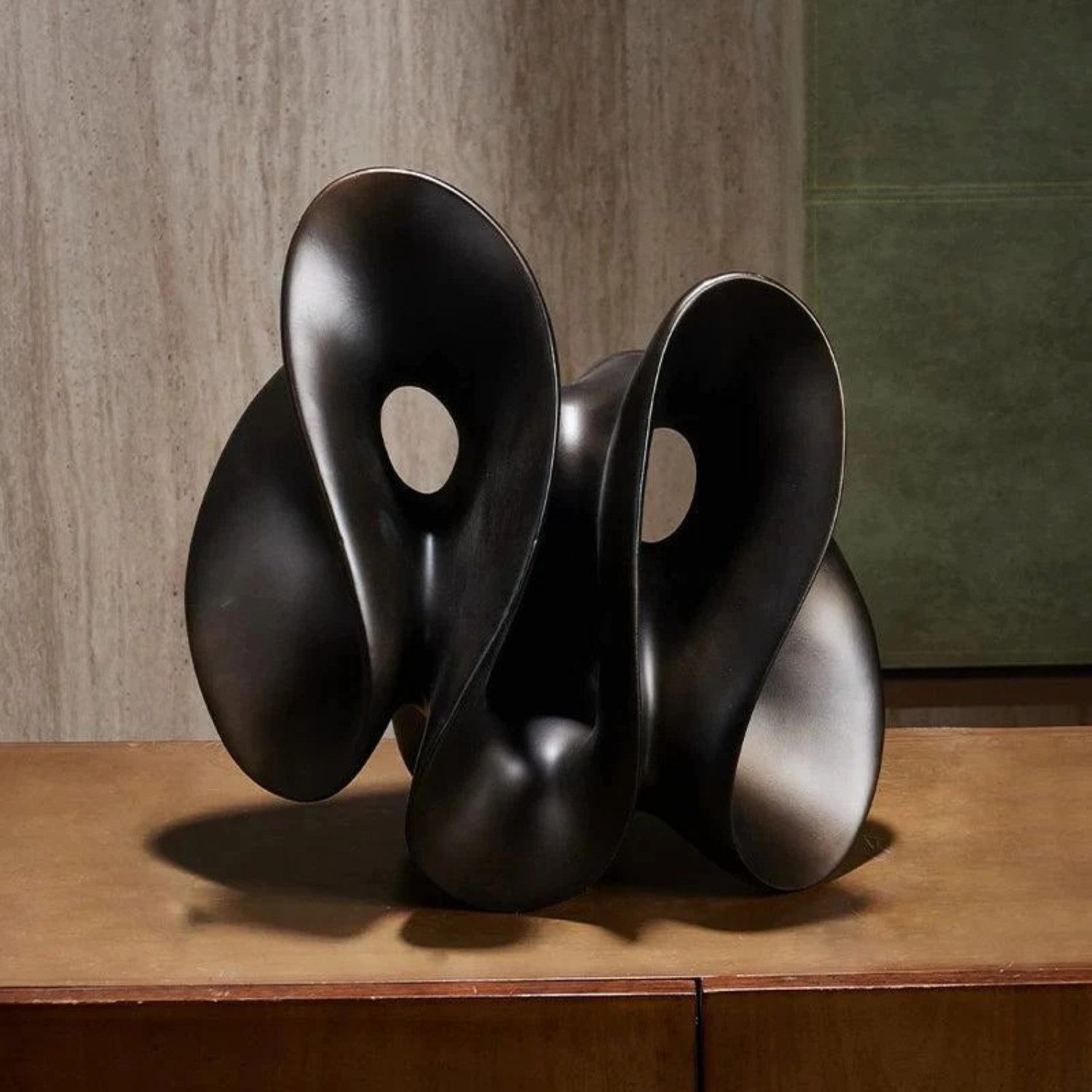Quality Elegance Skulptur Exklusive Abstrakte Luxus-Skulptur – Handgefertigtes aus Resin (1 St)