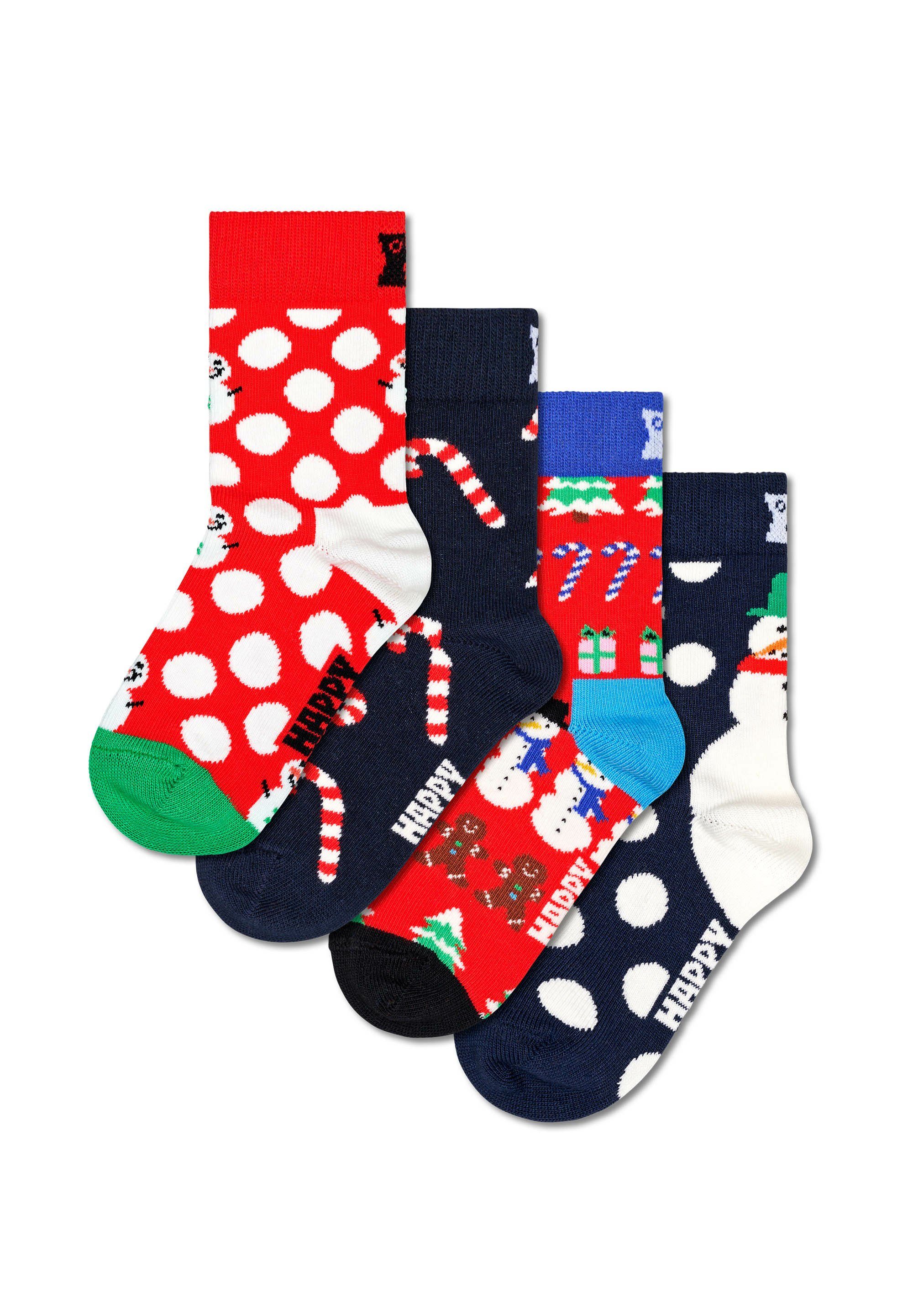 Happy Aus Basicsocken X-Mas Socks Set Gift Baumwolle Stocking nachhaltiger