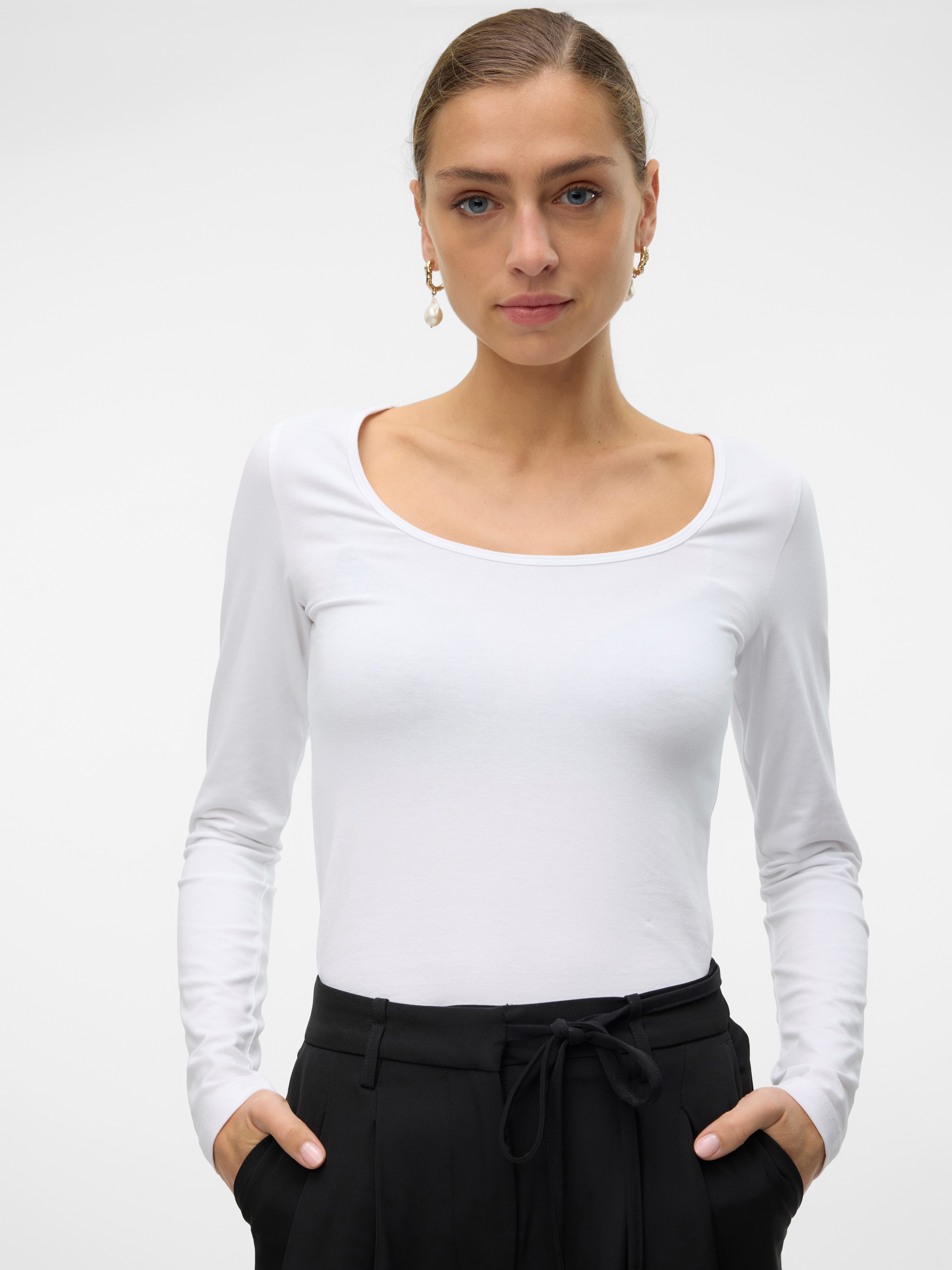 Vero Moda Langarmshirt VMLULU LS U-NECK günstig online kaufen