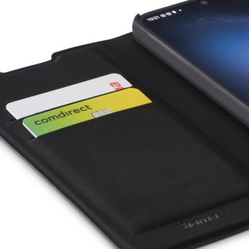 Hama Smartphone-Hülle Booklet für Samsung Galaxy S23, Schwarz, schlankes Design, Mit Standfunktion und Einsteckfächer