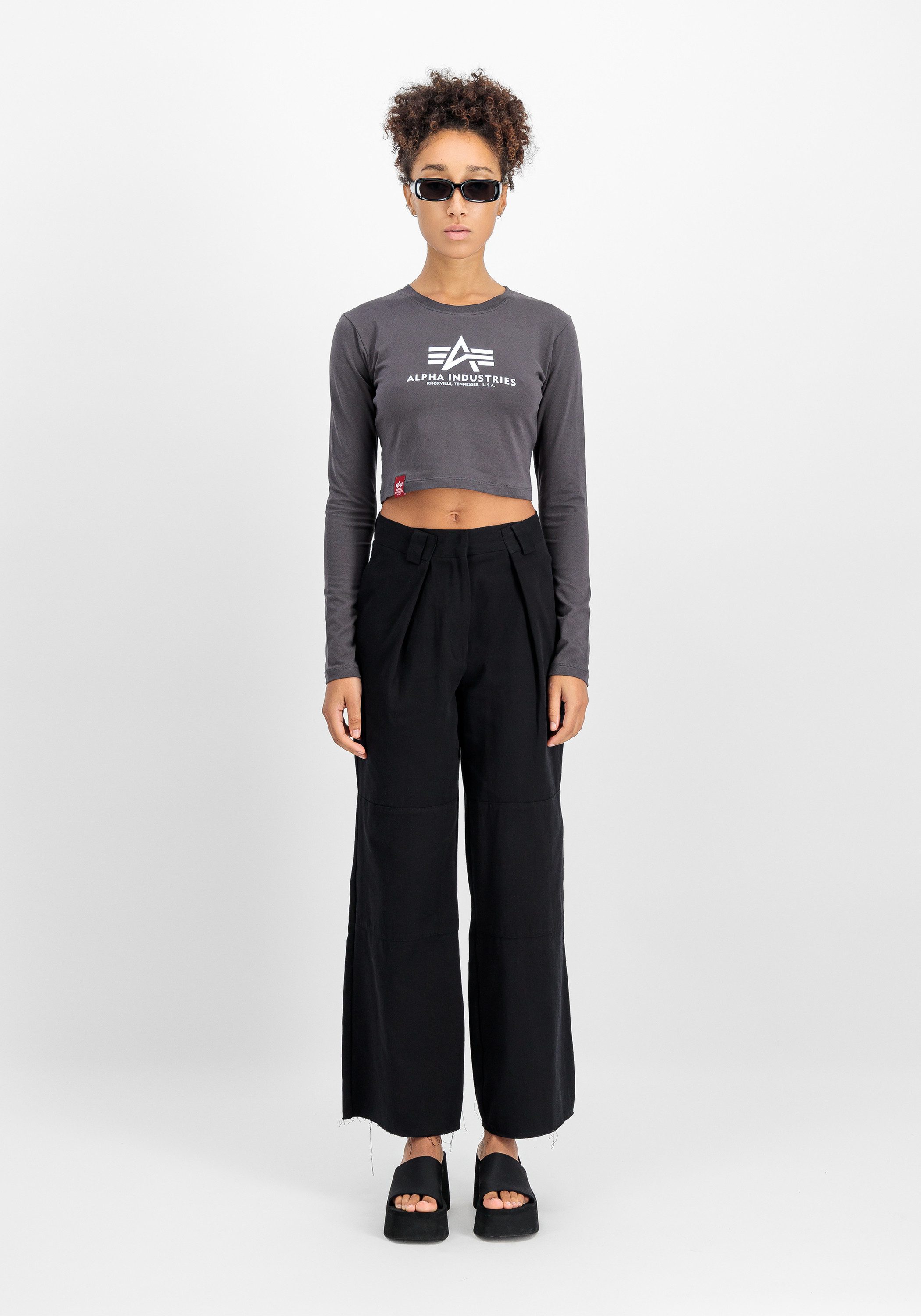 Alpha Industries Sweater Basic Cropped Longsleeve W günstig online kaufen