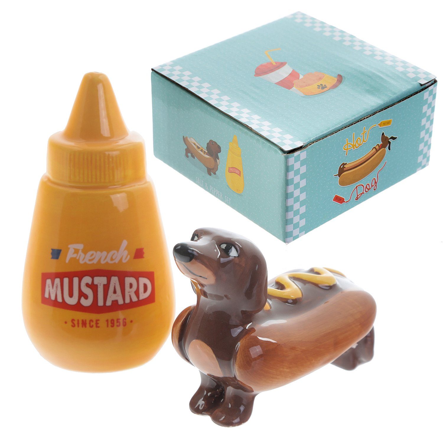 Puckator Backform Fast Food Salz und Pfeffer -streuer