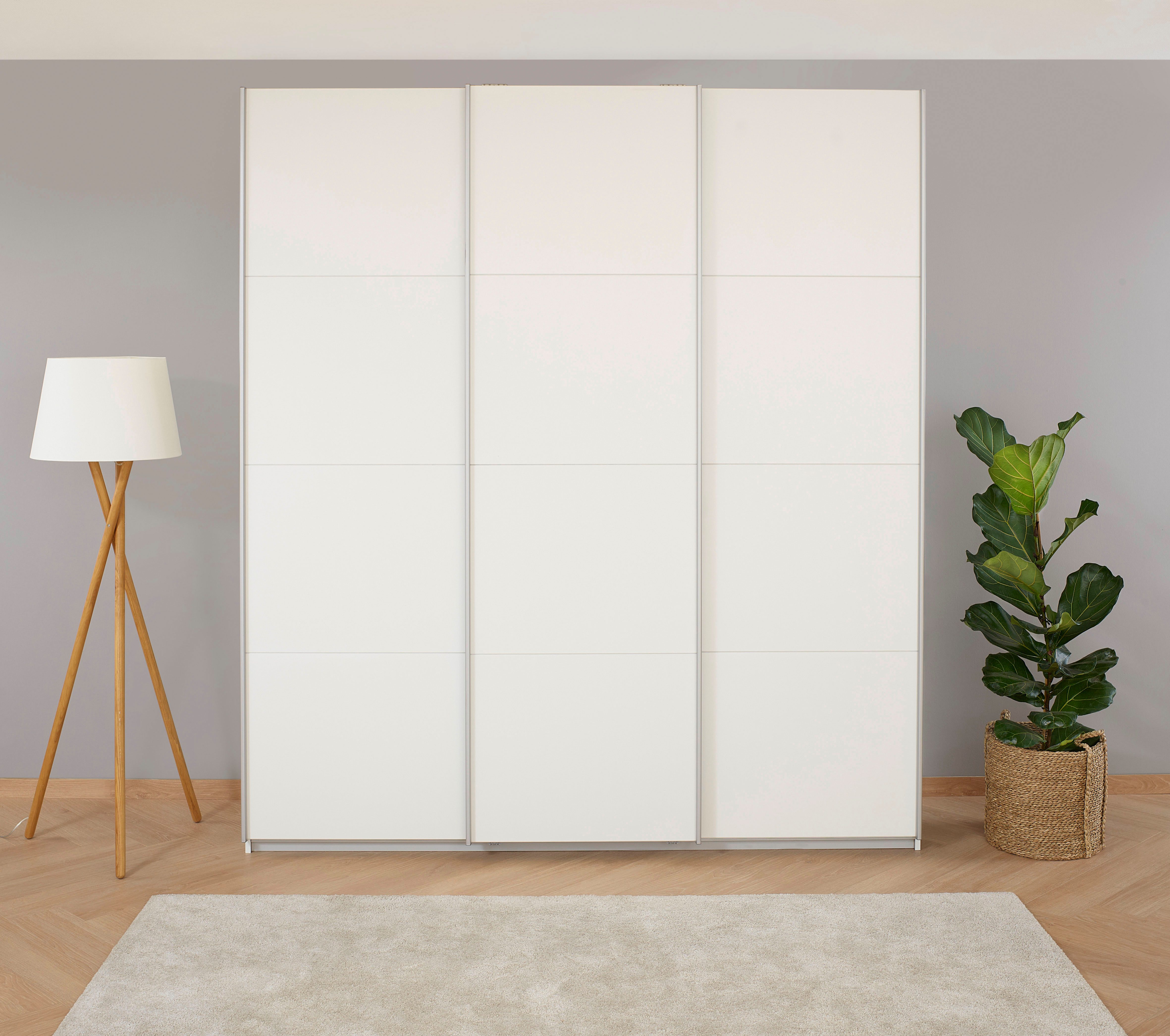 rauch Schwebetürenschrank Kleiderschrank Schrank Garderobe KOLUNA mit Dekor-Front (3 Ausstattungen BASIC/CLASSIC/PREMIUM (inkl. SOFT-CLOSE-FUNKTION) Breiten 203/271/315/360 cm Höhen 210/229 cm MADE IN GERMANY
