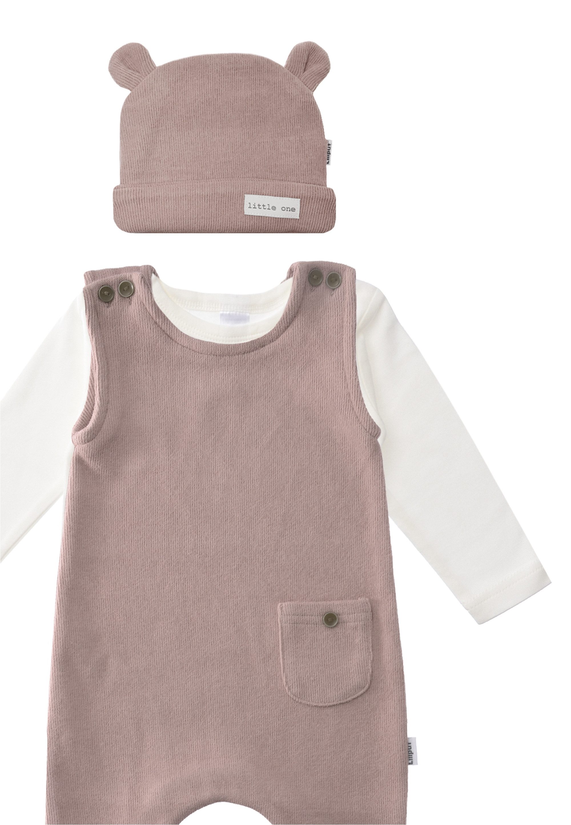 Liliput Erstausstattungspaket (3-tlg) bestehend aus Jumpsuit, Mütze und Langarmshirt