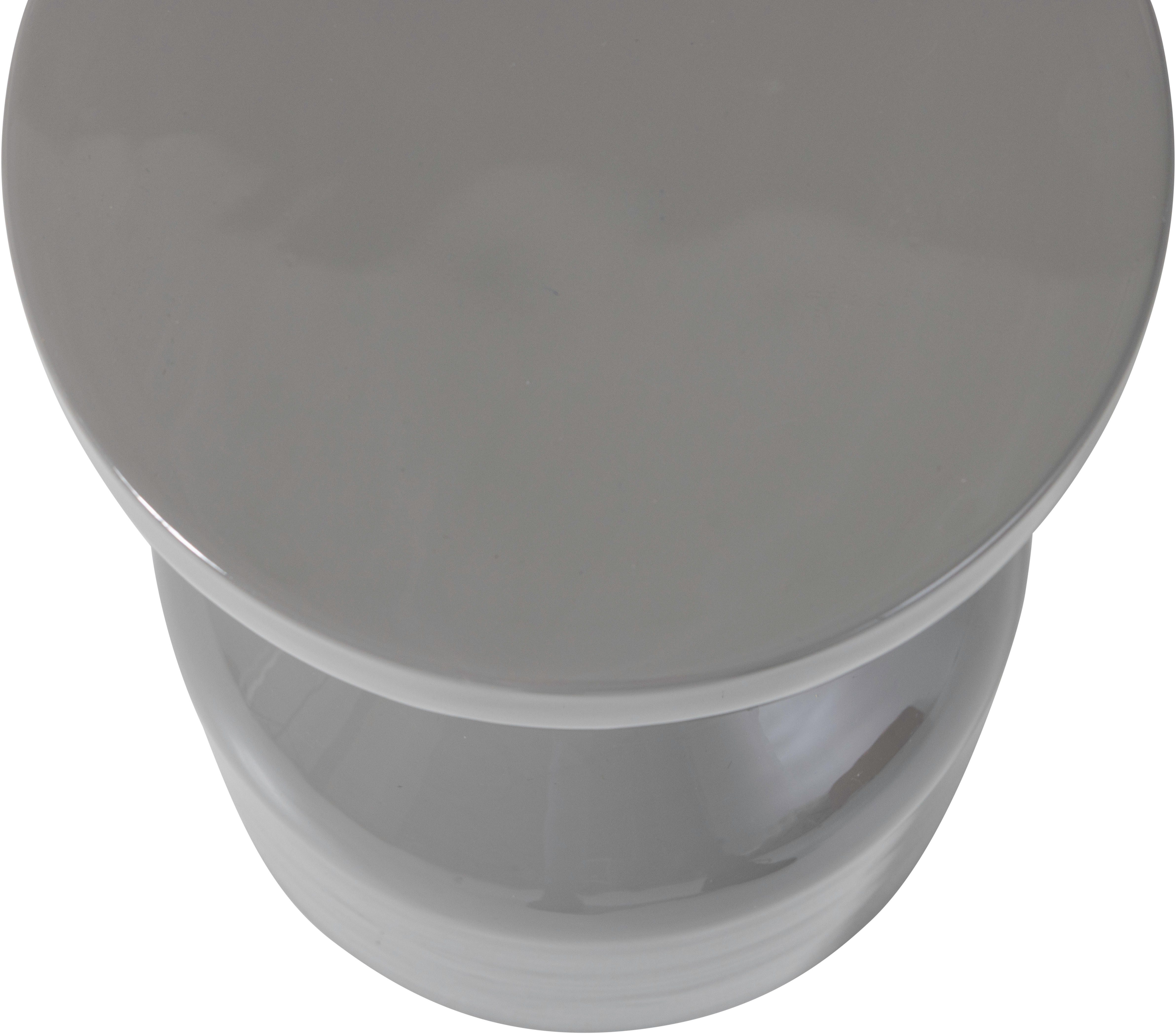 WOOOD Beistelltisch Glanz Metall mit Hochglanz-Lackierung in spielerischer Form, H 47 x B 30 x T 30 cm, Tragkraft 25 kg, Schutzlackierung, pfleigleicht