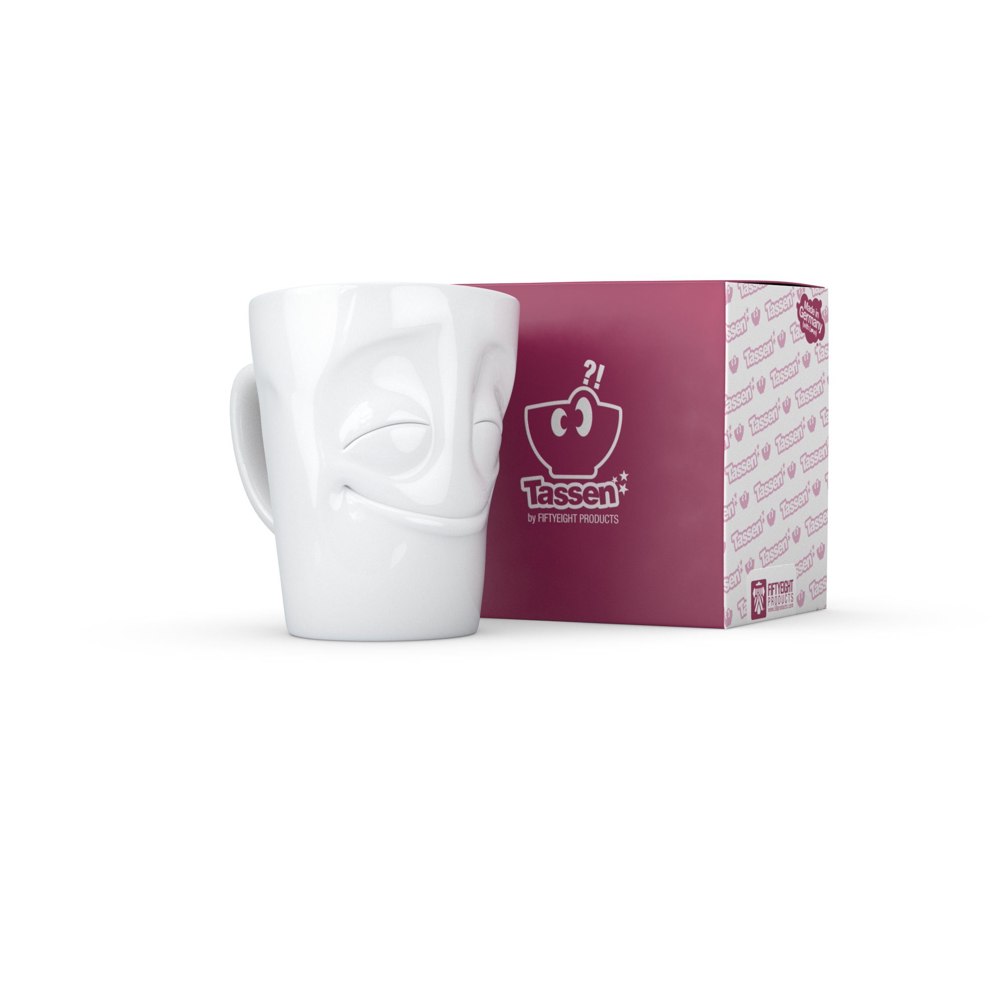 FIFTYEIGHT PRODUCTS Becher Henkelbecher Vergnügt - 350 ml, 1-tlg. – Bild 3 von 5