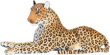 BRUBAKER Kuscheltier Leopard XL Plüschtier 110 cm liegend (1-St), Raubkatze Braun - Safari