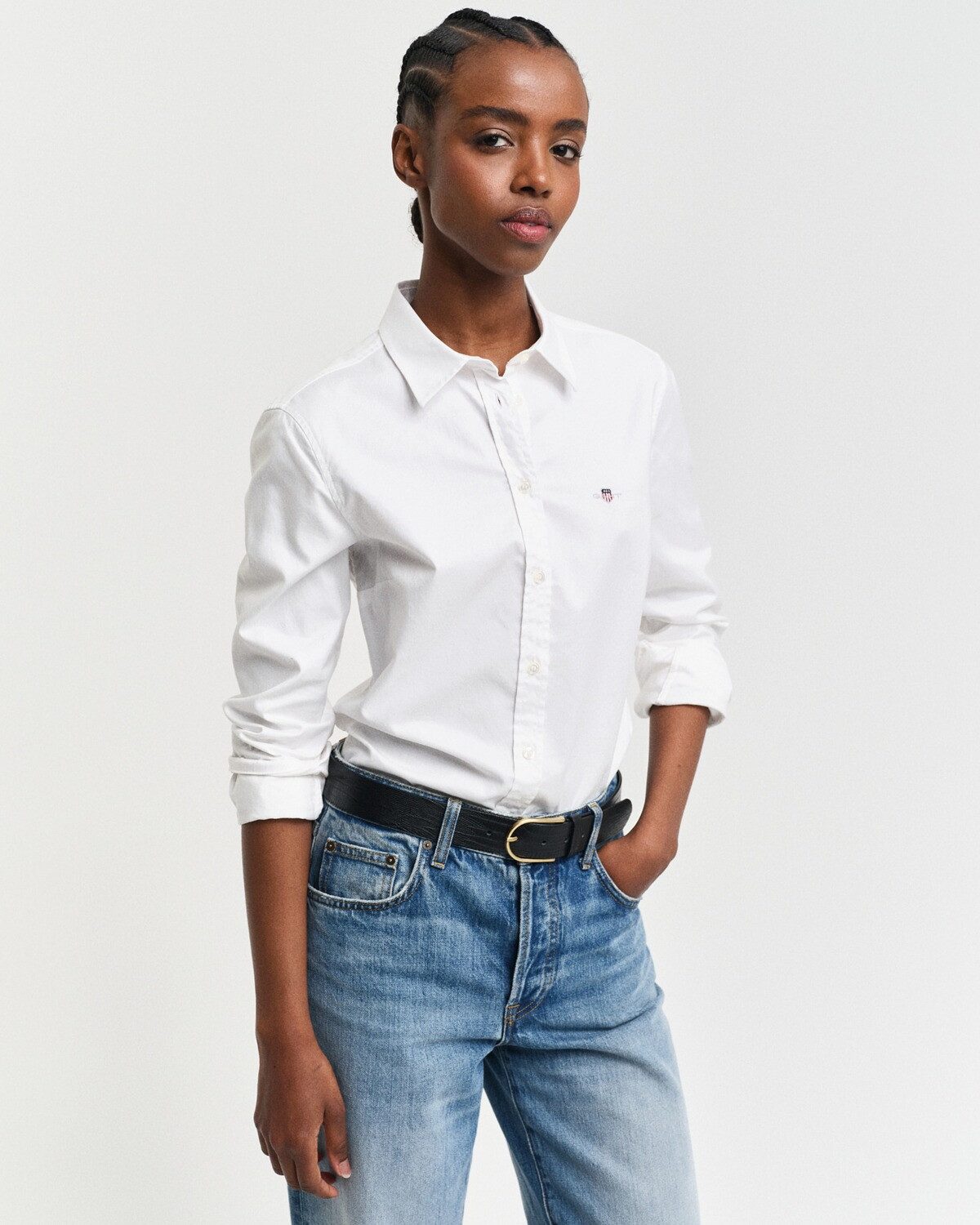 Gant Hemdbluse Regular Fit Popeline Bluse günstig online kaufen