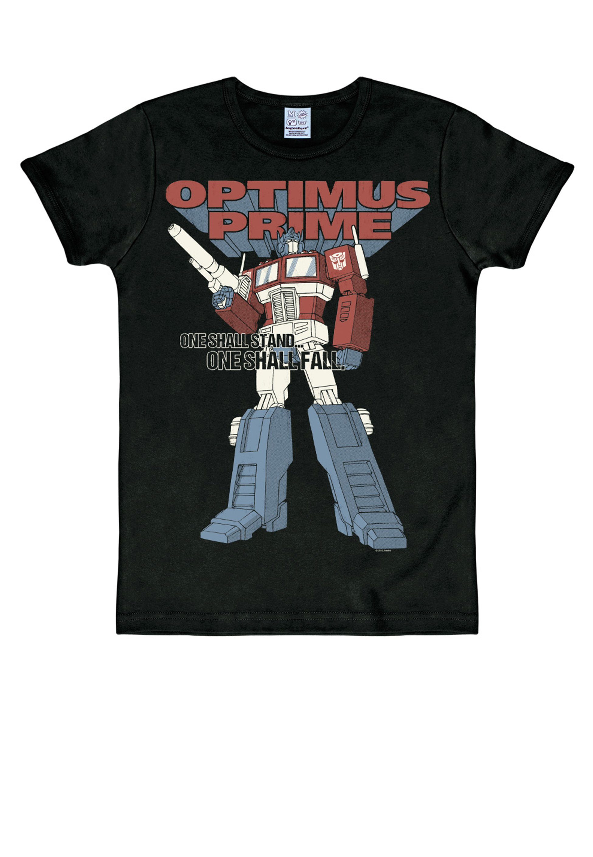 Prime-Print Prime - Stand LOGOSHIRT One - Transformers Optimus mit T-Shirt Shall Oprimus