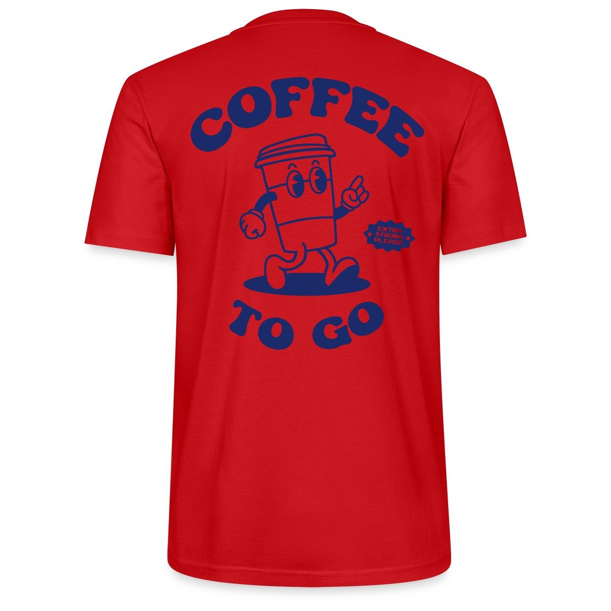 T-Shirt Coffee To Go Illustration Retro Unisex Bio T-Shirt