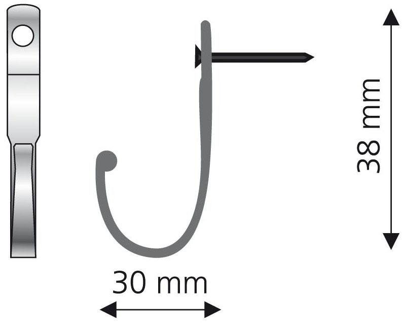 Liedeco Zierhaken, Gardinen, Vorhänge, (Set, 2-St), günstig online kaufen