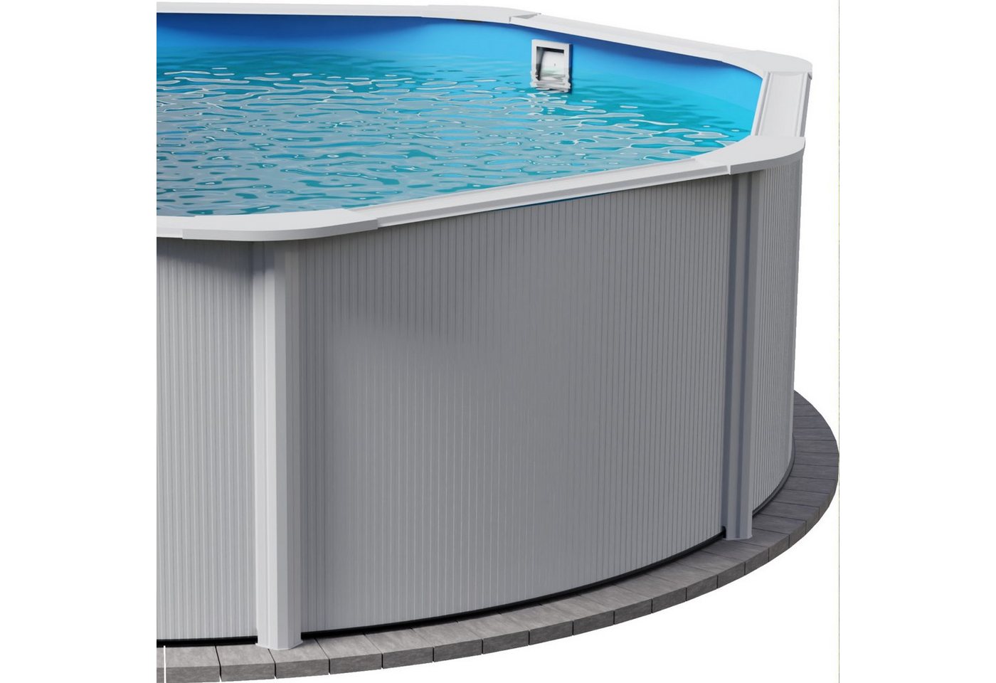 Thumbnail - Planet Pool Rundpool Stahlwandpool rund Größe wählbar, 120 cm tief, Sta (Einzelbecken), verzinkte Stahlwand