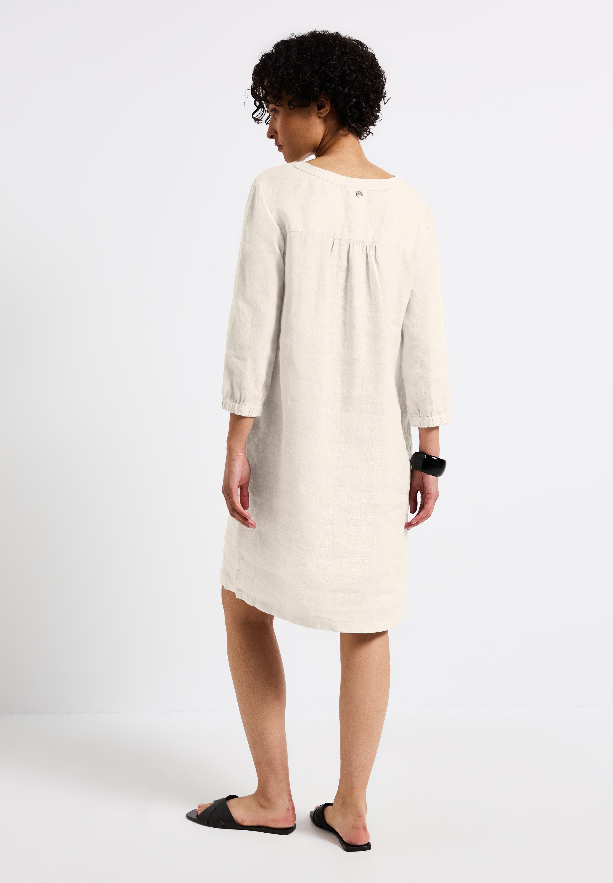 STREET ONE Midikleid 3/4-Arm aus Leinen günstig online kaufen