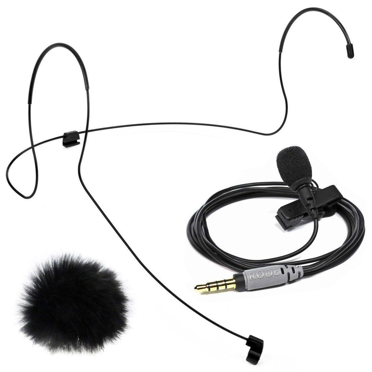 RODE Microphones Mikrofon Rode SmartLavmit Mikrofon mit Kopfbügel M mit Windschutz
