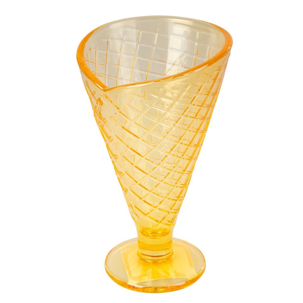 MICA Glas Dessertschale - Waffel - ca. 9,5 x 16,5 cm - 1 Stück, Glas