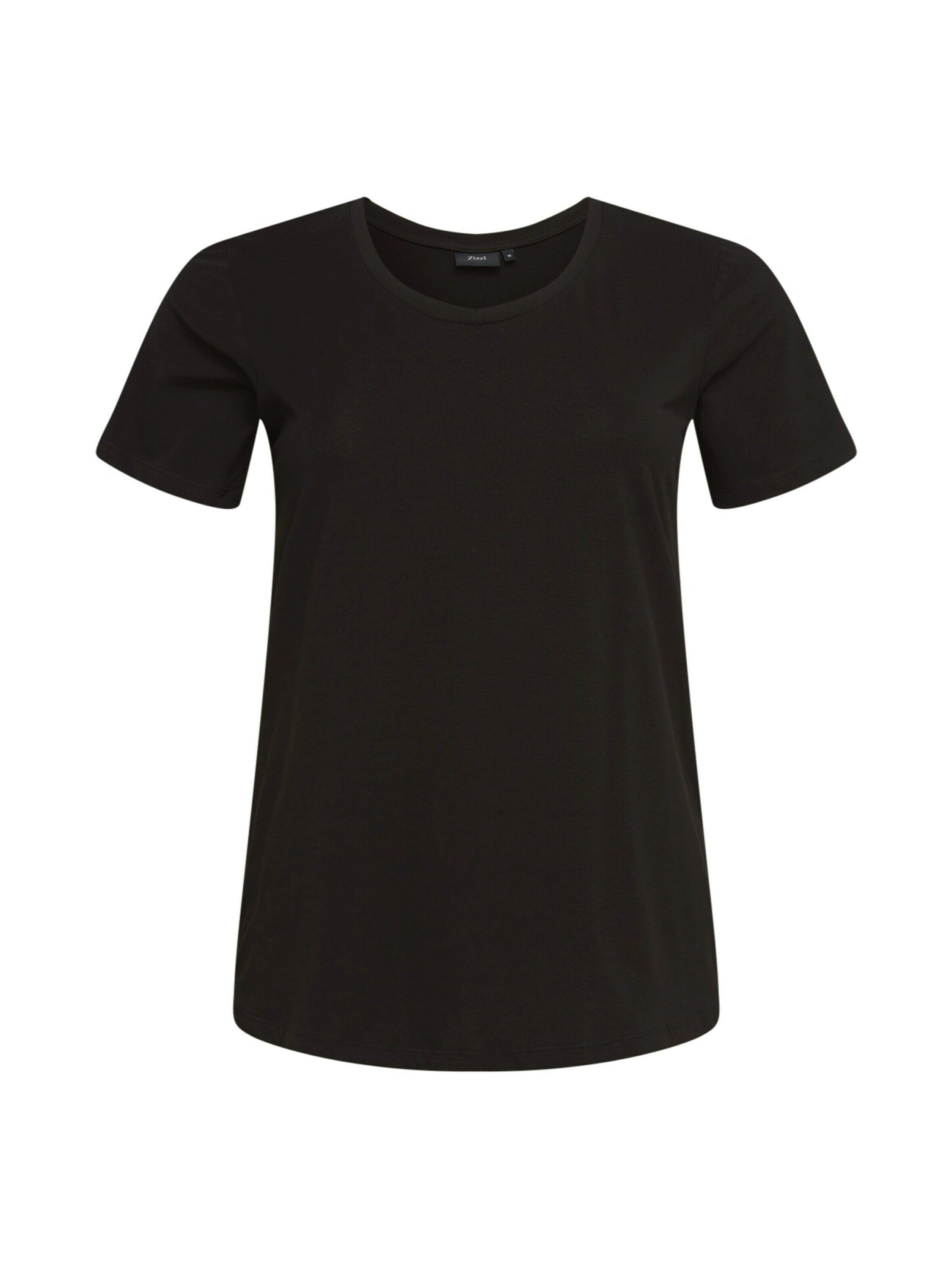 Zizzi T-Shirt (1-tlg) Plain/ohne Details