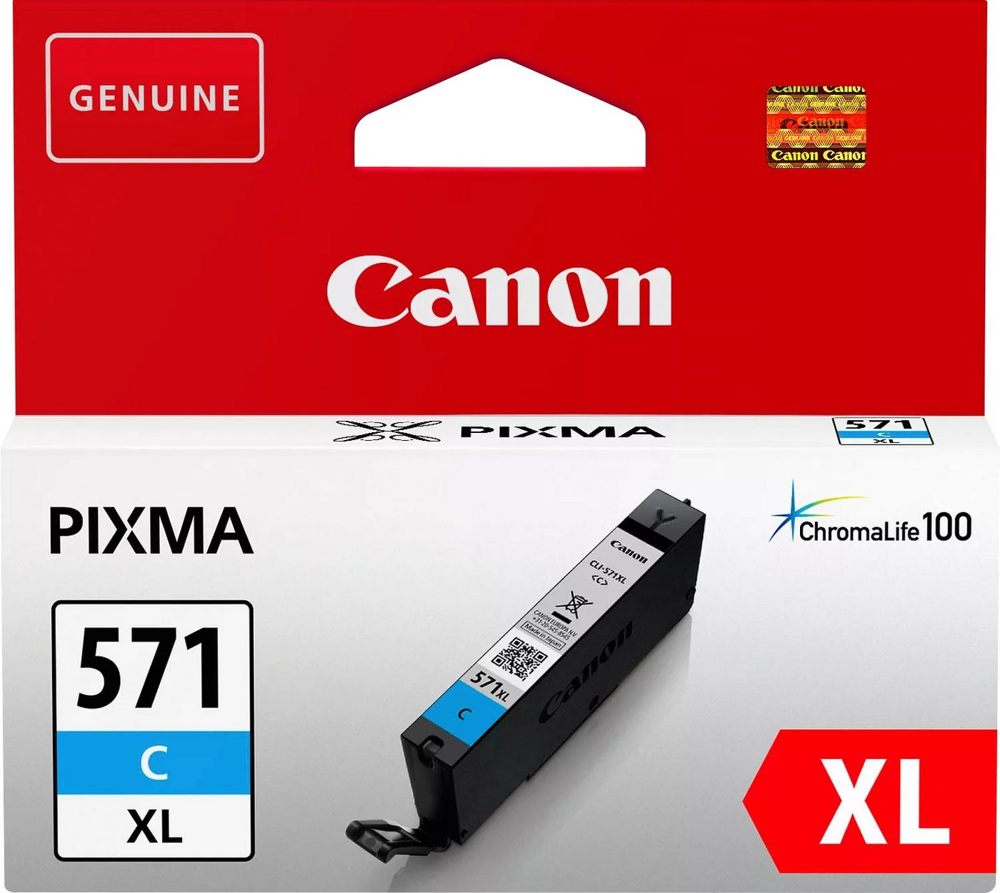 Thumbnail - Canon CLI-571 XL cyan Tintenpatrone (original Druckerpatrone 571 XL)