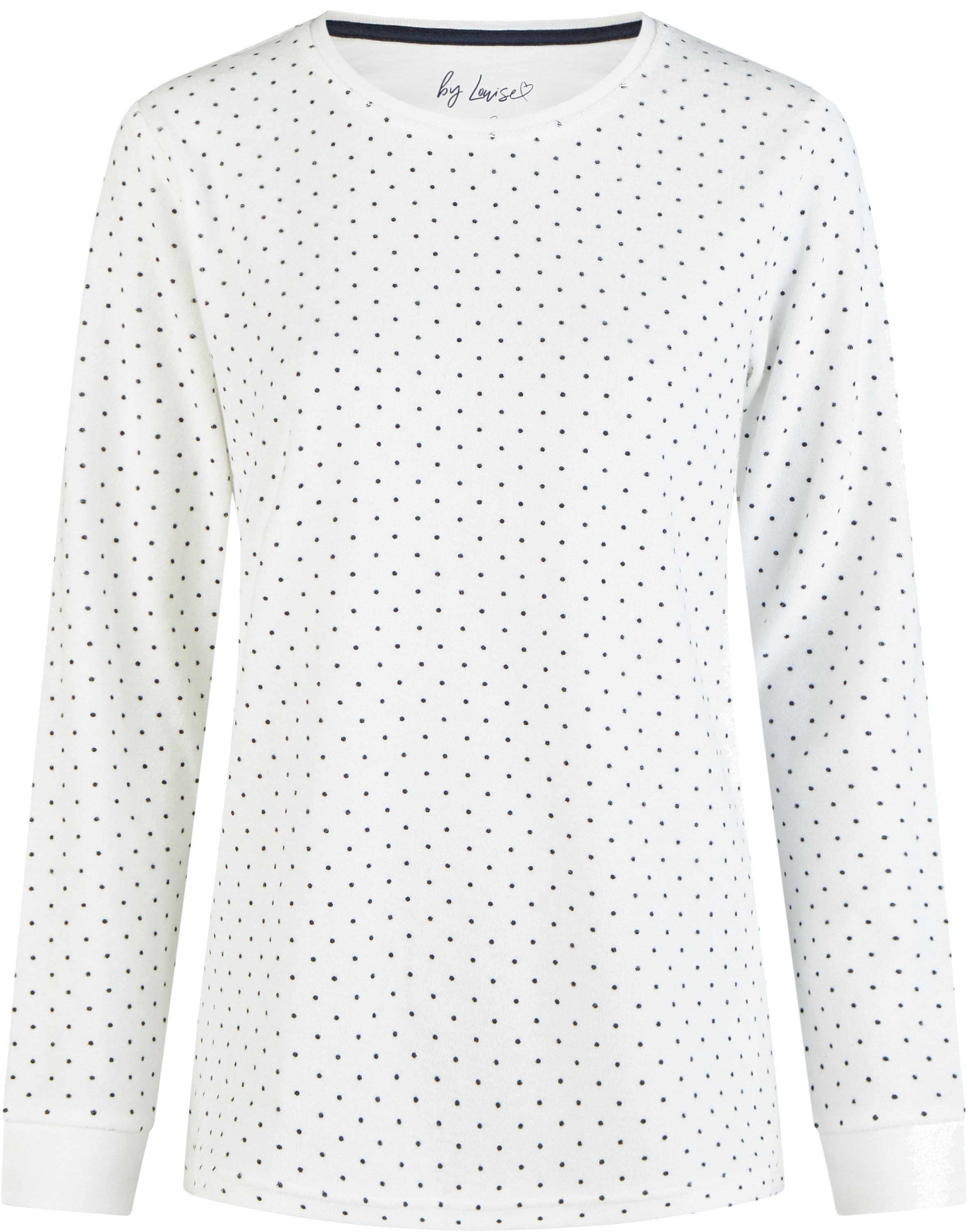 By Louise Schlafanzug by Louise Damen Frottee Pyjama Schlafanzug Nachtwäsche lang Weiß