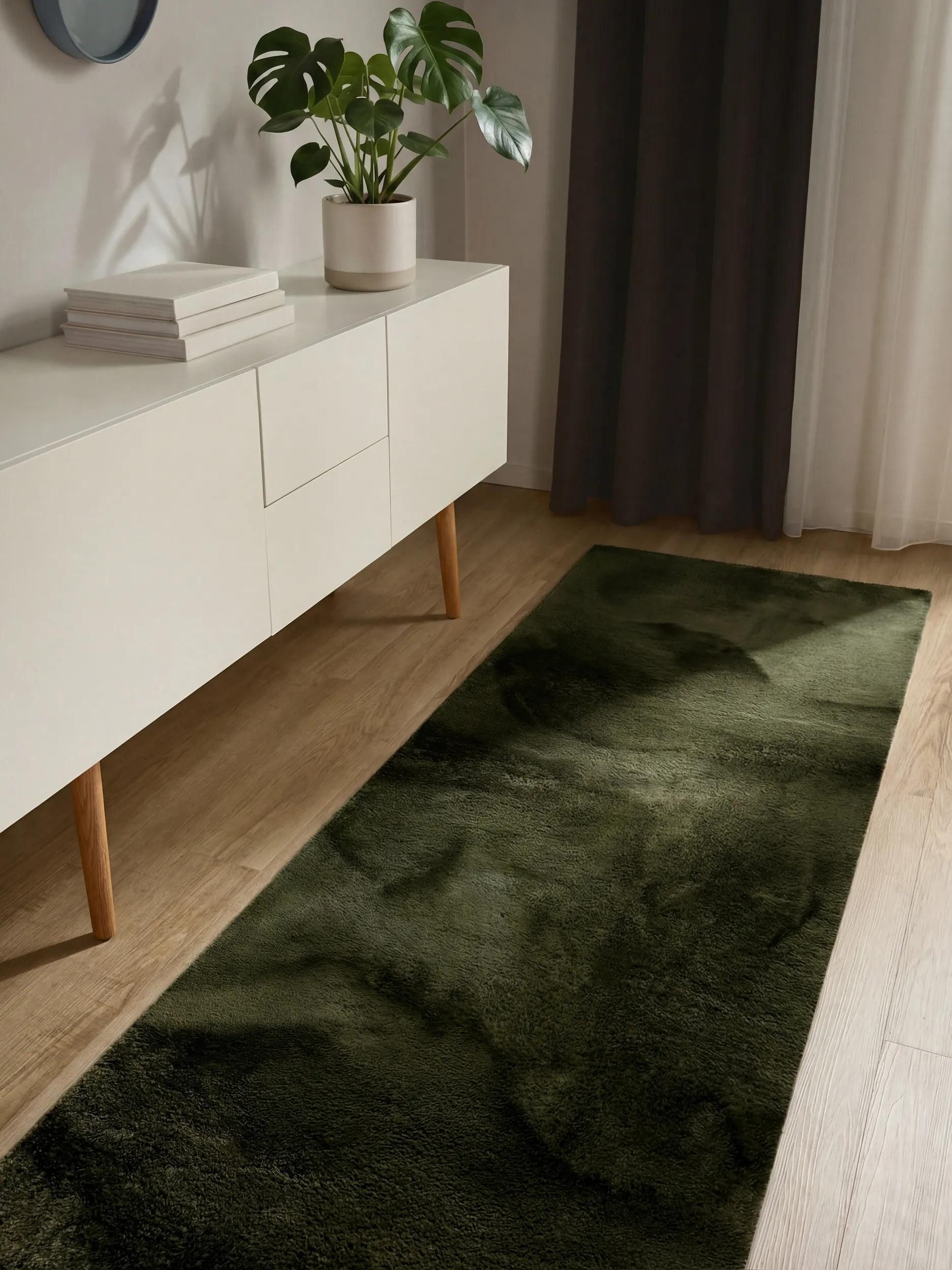 benuta Fellteppich Furry, rechteckig, Höhe: 11 mm, Teppich Wohnzimmer, Esszimmer, Schlafzimmer, Flur, Weich, Rutschfest