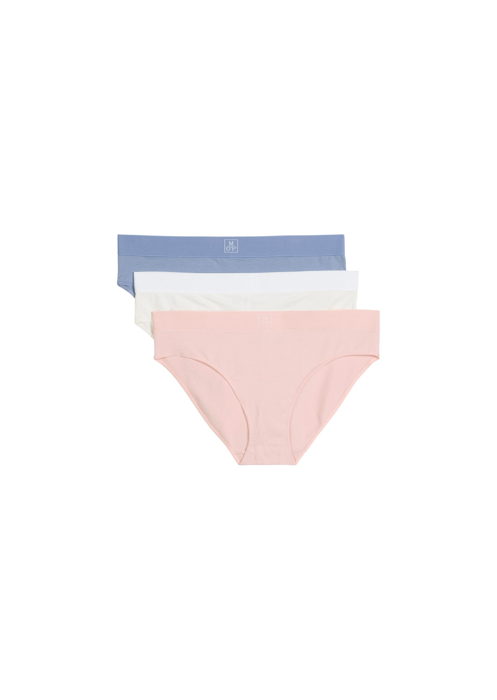 Marc O'Polo Slip Essentials (3er Pack) elastischer Bund, Baumwollmix, atmungsaktiv, weich