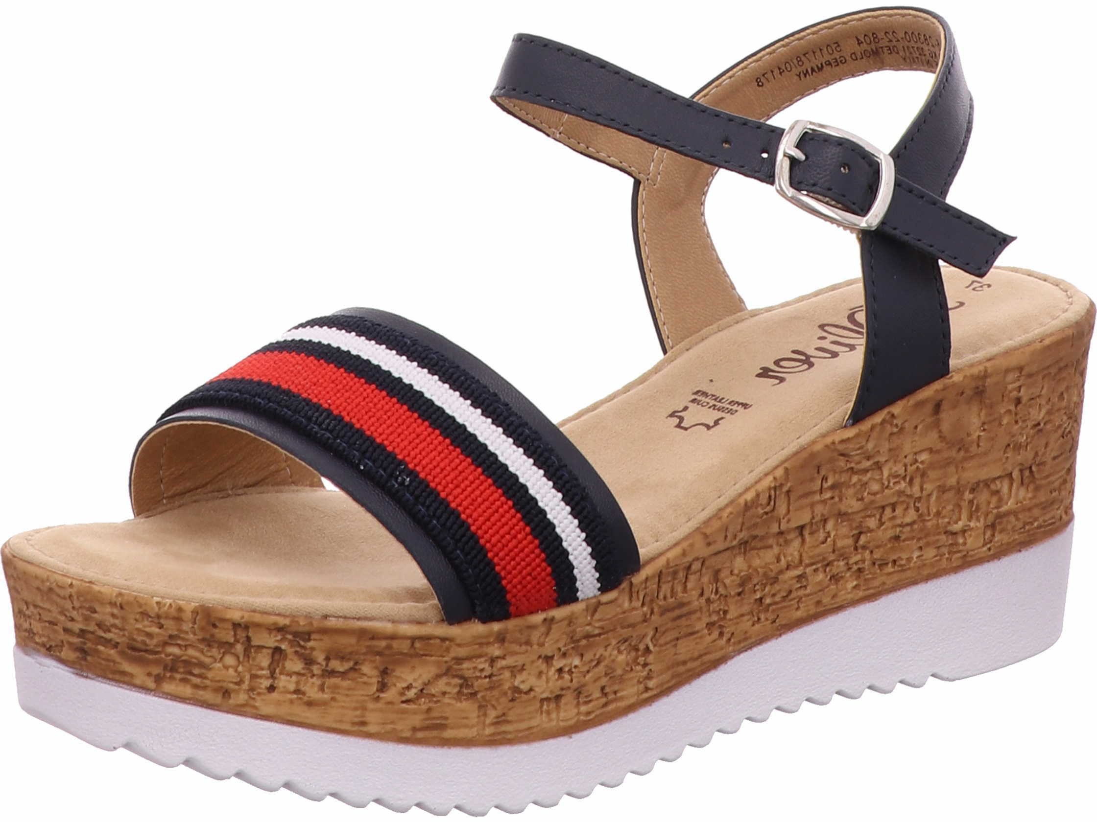 s.Oliver Keilsandalette echtes Leder