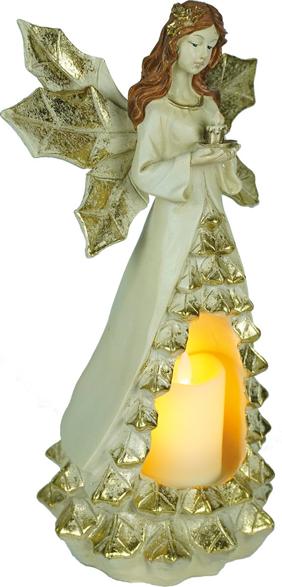 e4fun Dekofigur Weihnachtsdorf: Weihnachtsengel mit LED Licht, batteriebetr günstig online kaufen