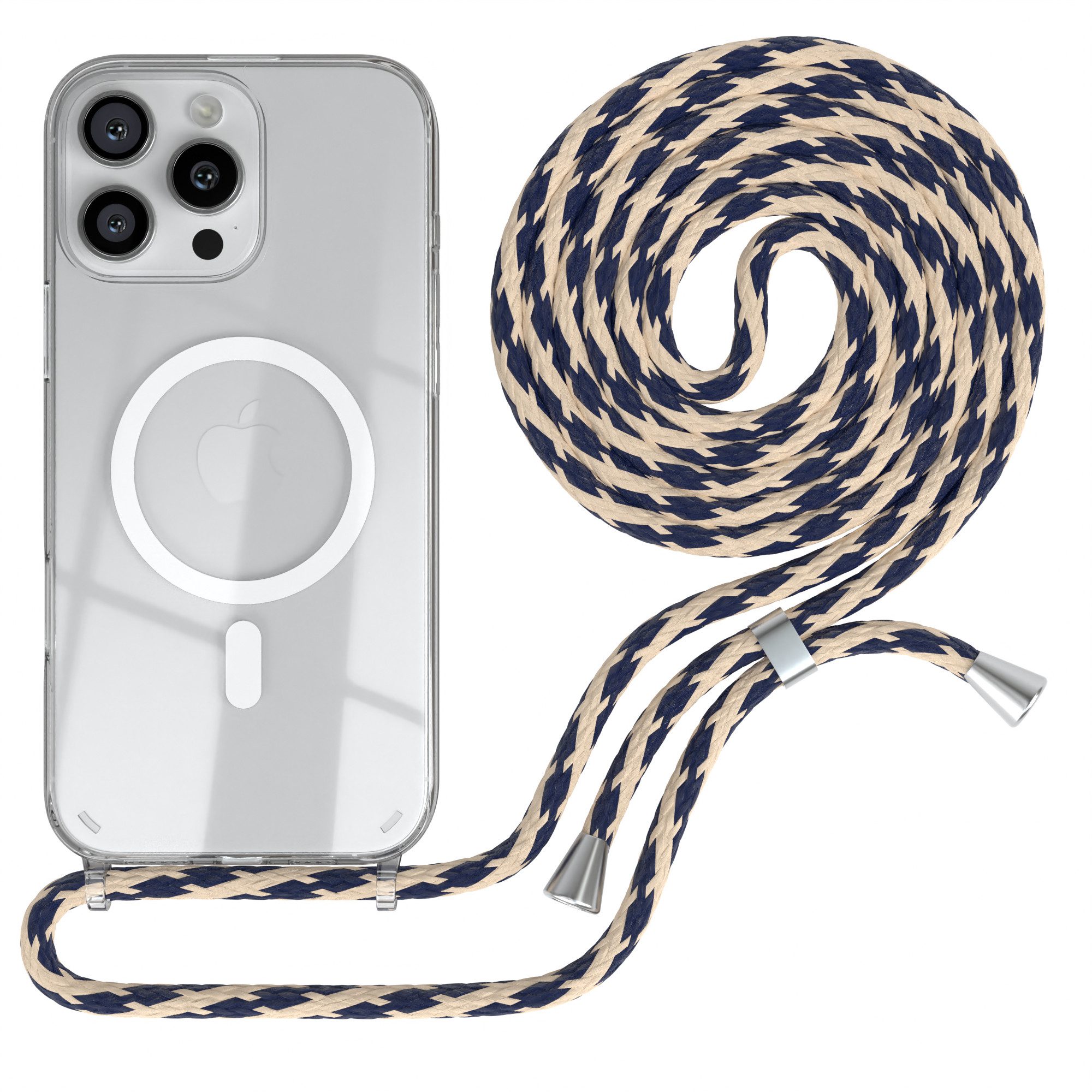 Taupe Camouflage / Clips Silber