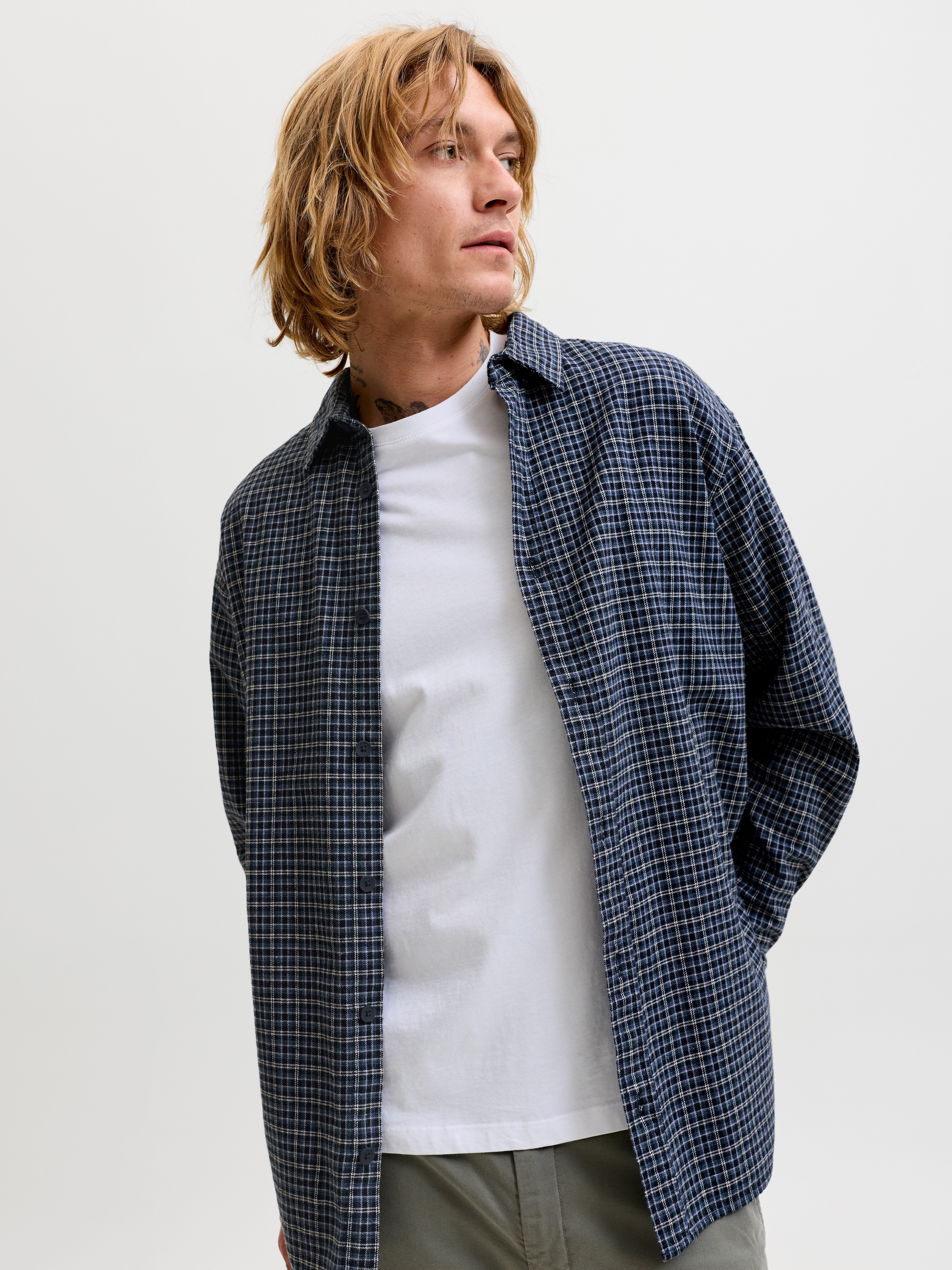 Jack & Jones Langarmhemd JJCARTER CHECK SHIRT LS SN Baumwolle, relaxed fit – Bild 2 von 5