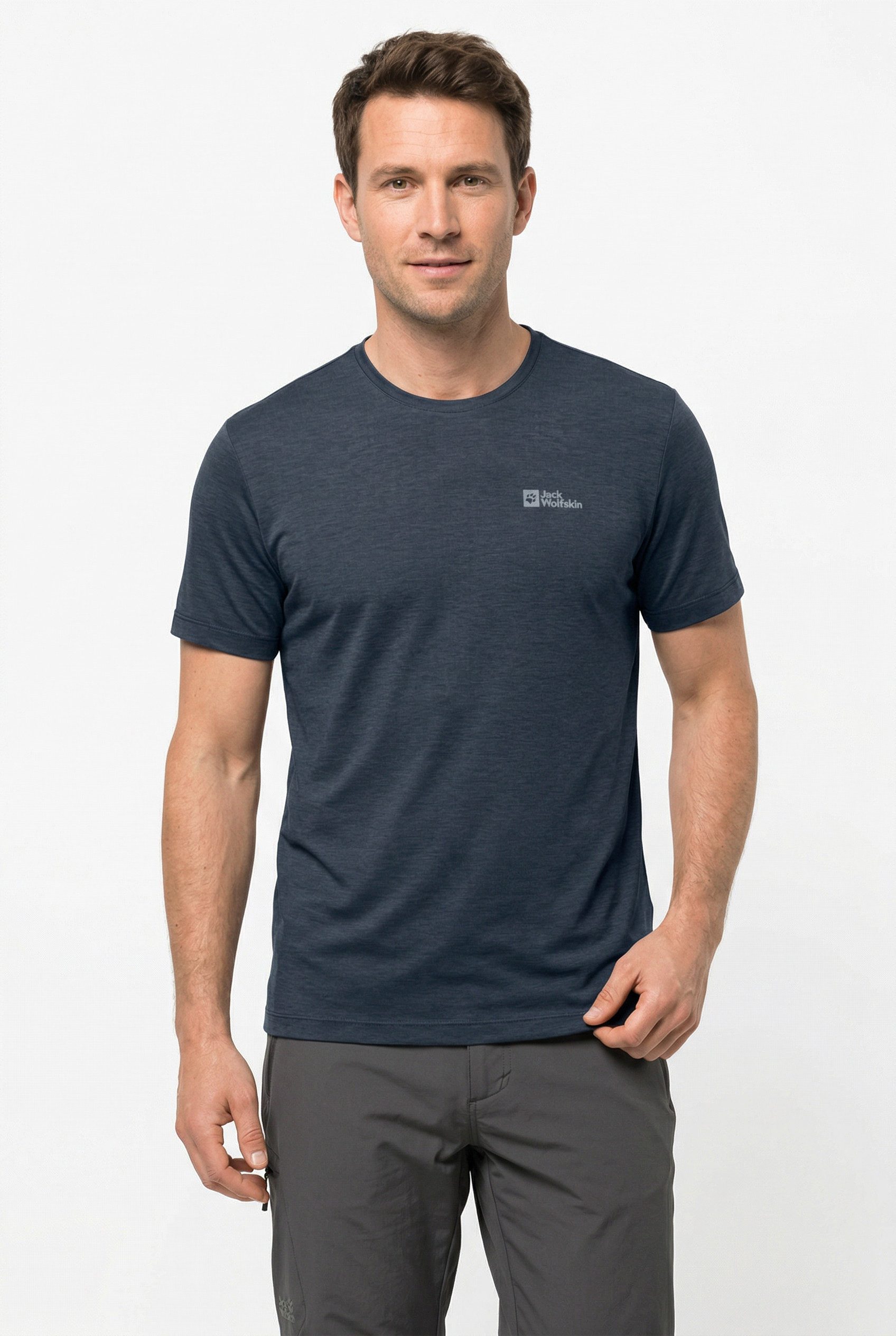 Jack Wolfskin Funktionsshirt VONNAN S/S T M feuchtigkeitsregulierend, atmungsaktiv, schnell trocknend