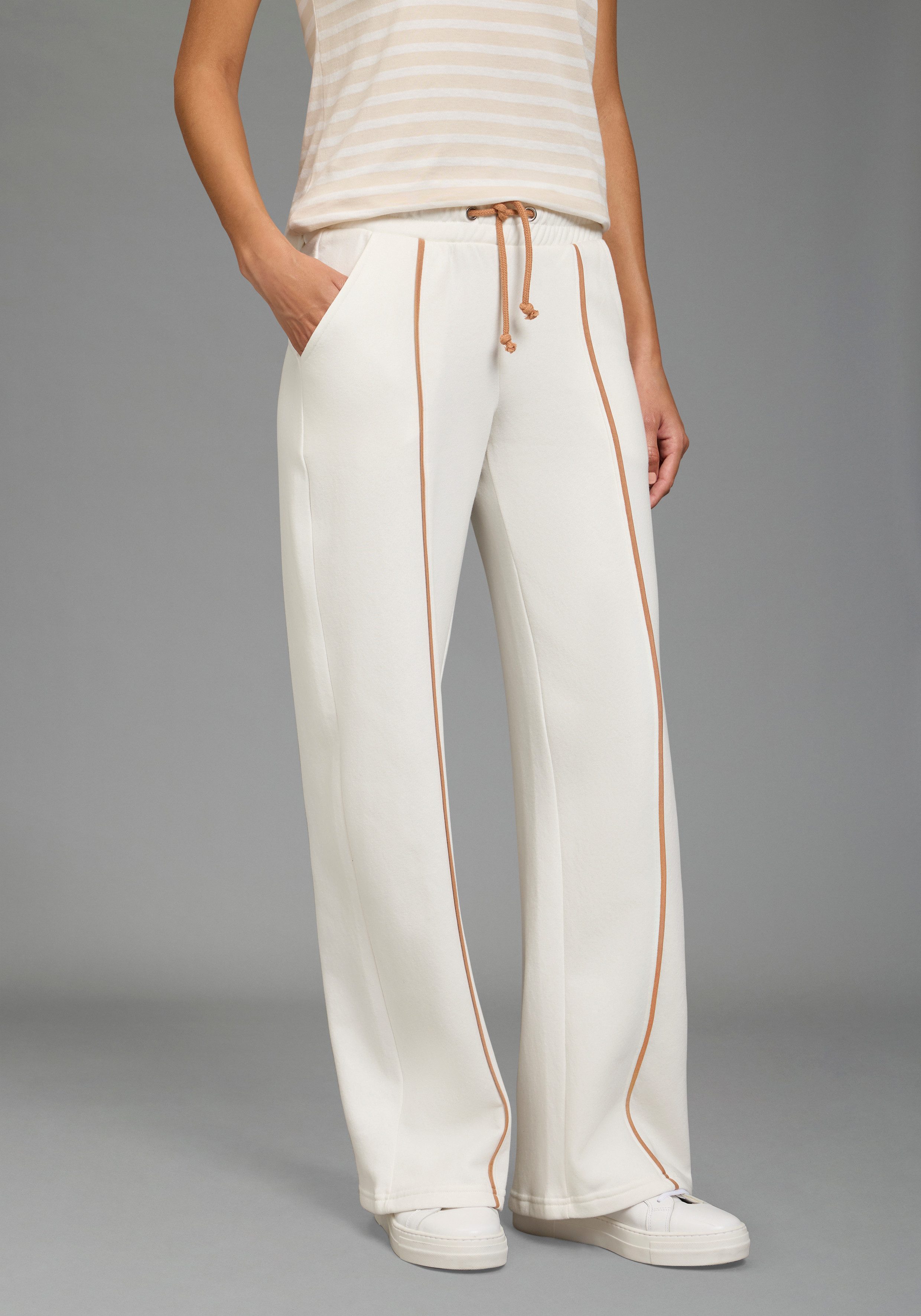 Laura Scott Sweathose aus angerauter Sweatware, aus Baumwolle und Polyester