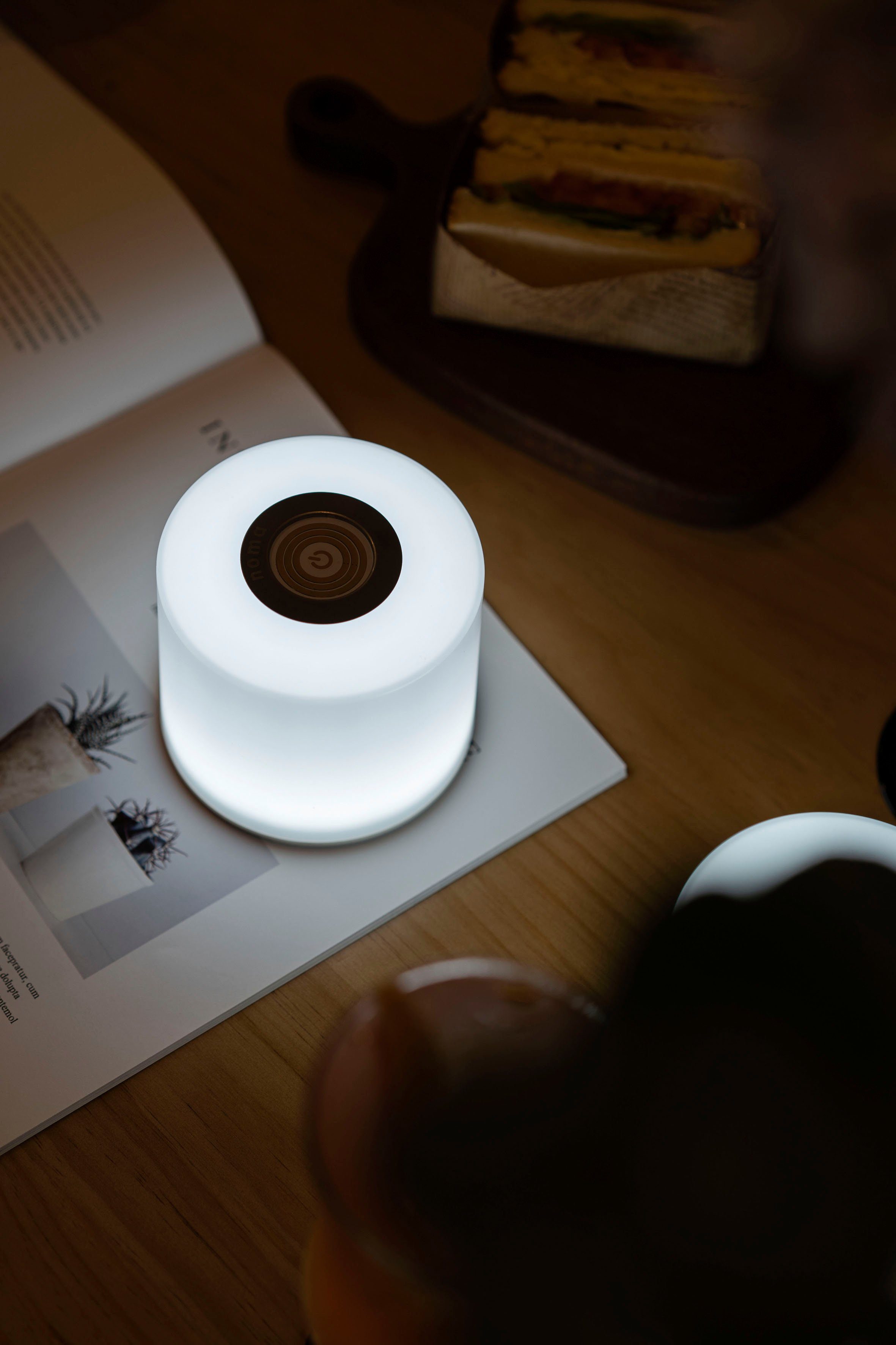 LUTEC Smarte LED-Leuchte NOMA, RGB, Tischleuchte fest LED integriert, Smart-Home Smart Home