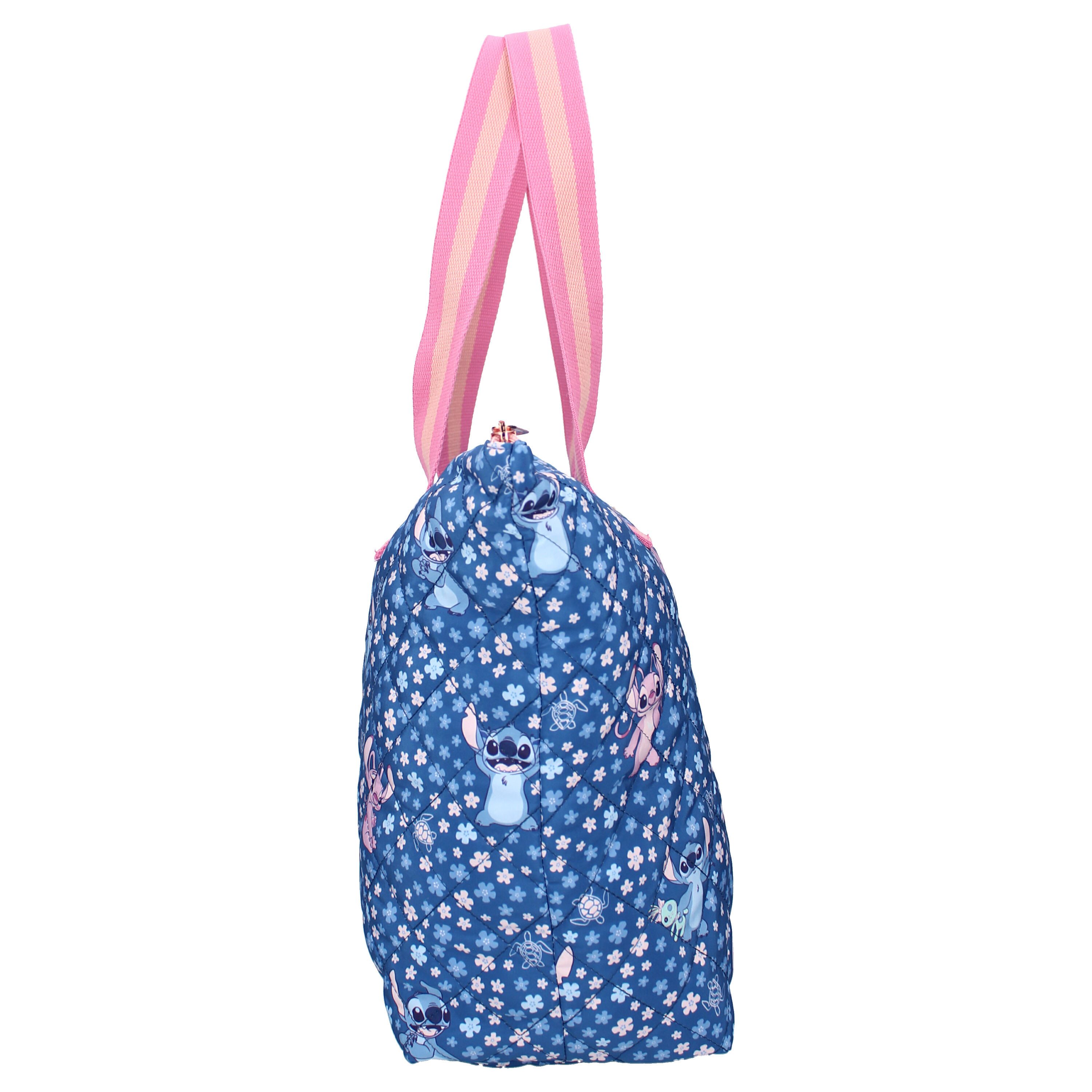 Vadobag Shopper Trendige Soft-Shopper aus der Kollektion 'Famous Floral', Wahlweise rosa Hello Kitty Shopper ODER blauer Stich Shopper