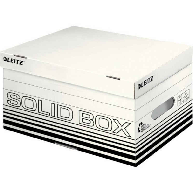 LEITZ Archivcontainer Solid Box Aufbewahrungs- und Transport-Schachtel