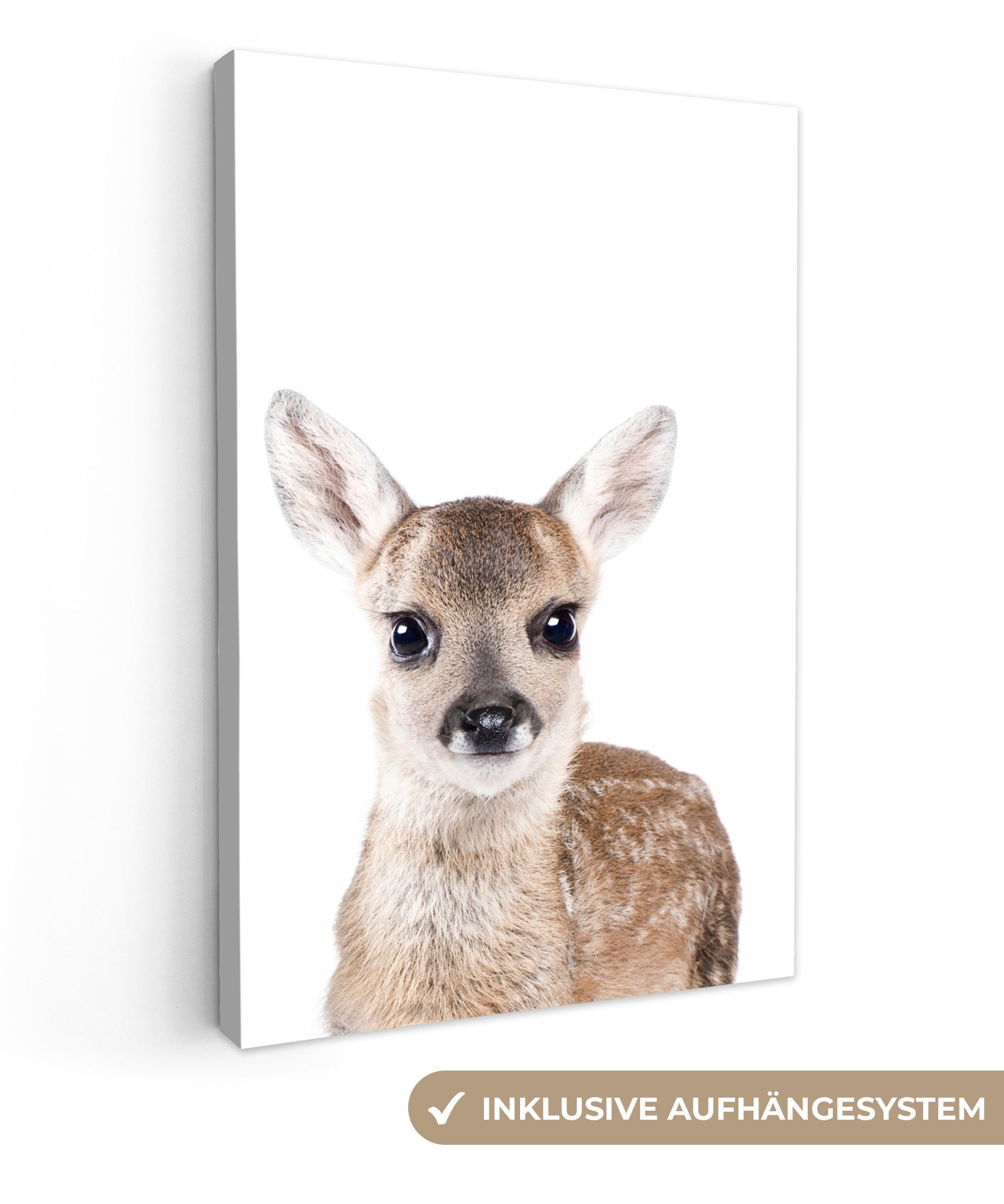 OneMillionCanvasses® Leinwandbild Hirsche - Tiere - günstig online kaufen