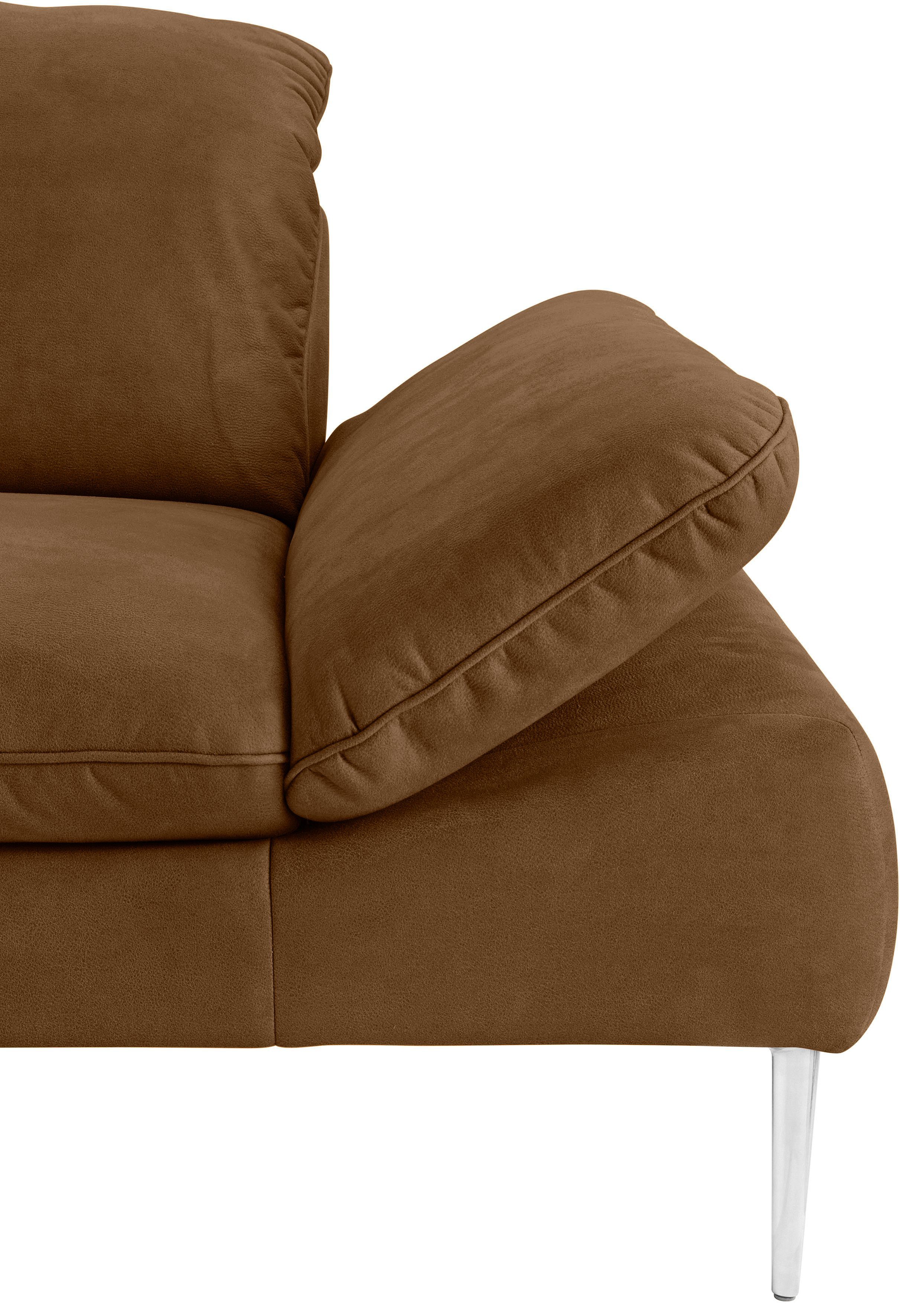 W.SCHILLIG 2-Sitzer enjoy&MORE, mit Sitztiefenverstellung, cm Füße matt, silber 202 Breite