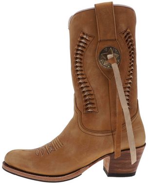 Sendra Boots DEBORA 13394 Braun Cowboystiefel Rahmengenähte Damen Westernstiefel