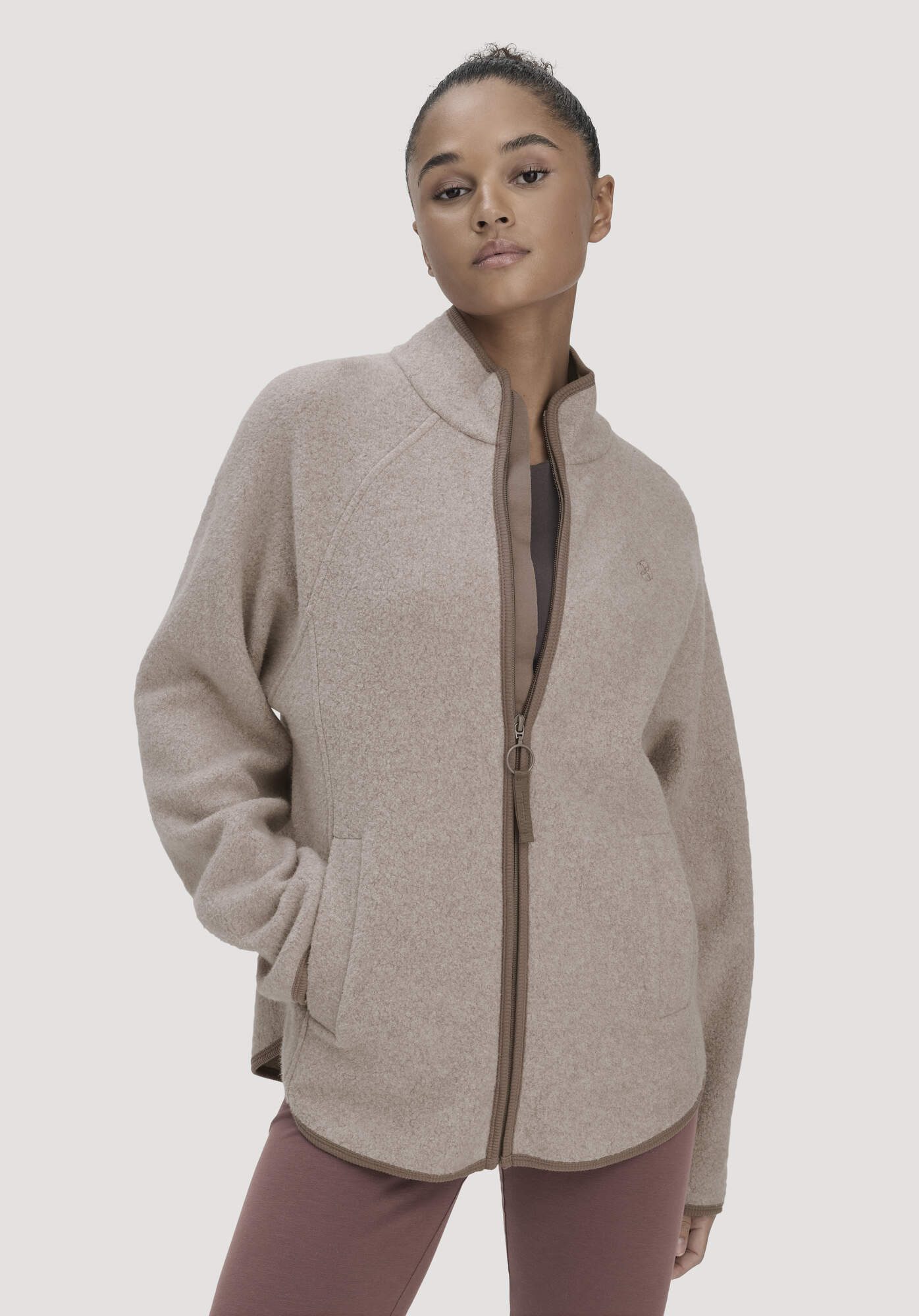 Hessnatur Fleecejacke Relaxed ACTIVE LIGHT aus Bio-Baumwolle (1-St) günstig online kaufen
