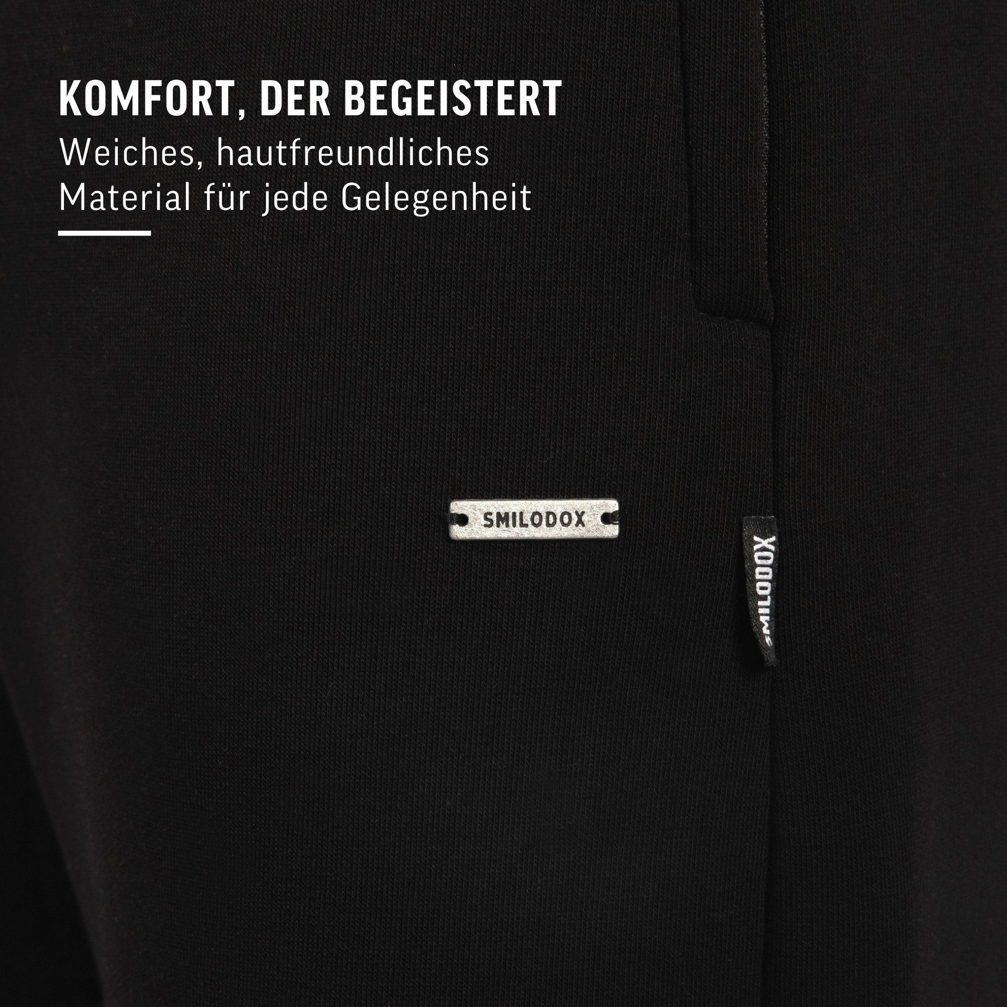 Jogginghose Brayan Oversize, Bequeme Sweathose mit Kordelzug & Taschen, lässig
