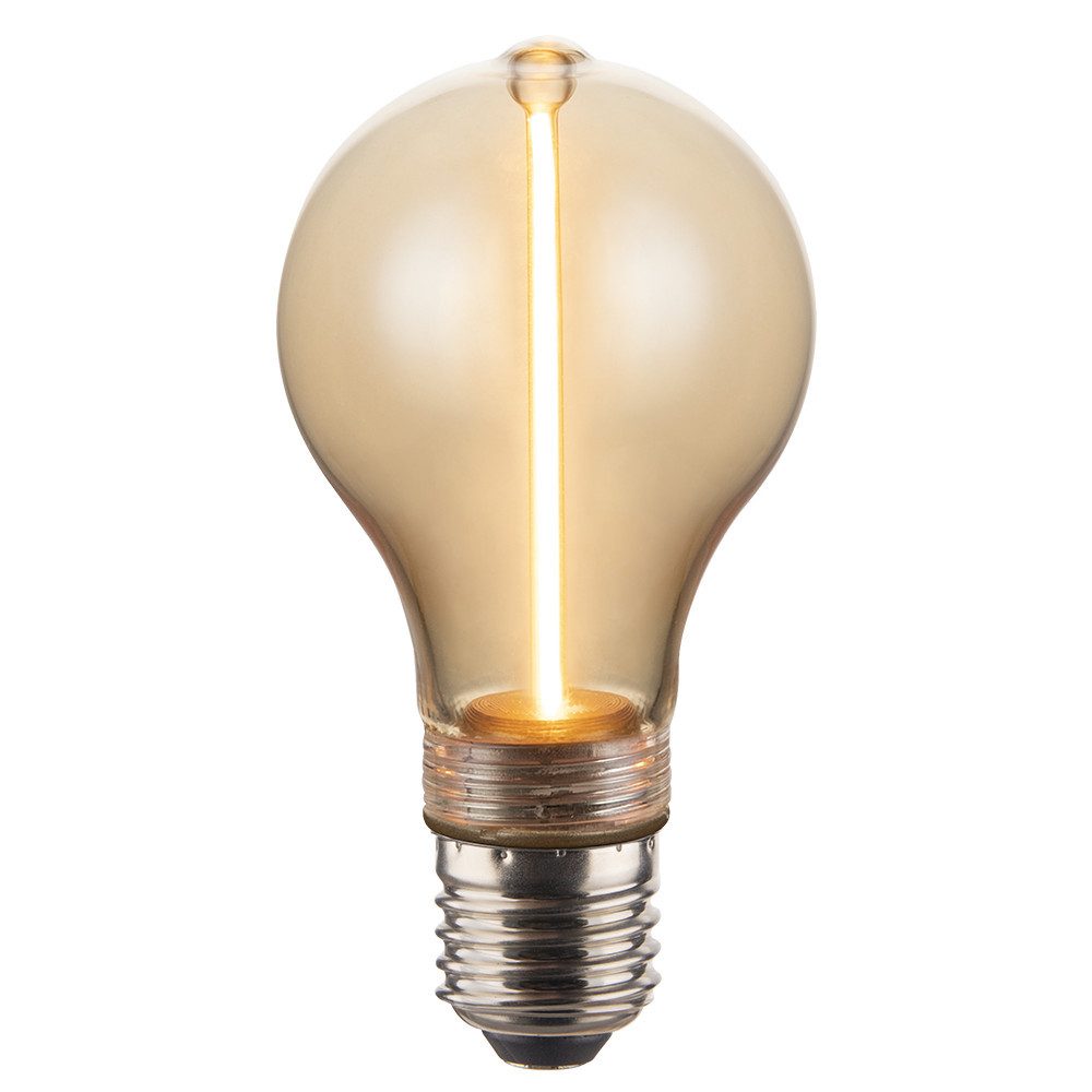 LUXULA LED Dekolicht LINE Elegantes Leuchtmittel, LED fest integriert, 1800K Warmweiß, E27 Bulb LED Leuchtmittel für klassisches Hochwertiges Design