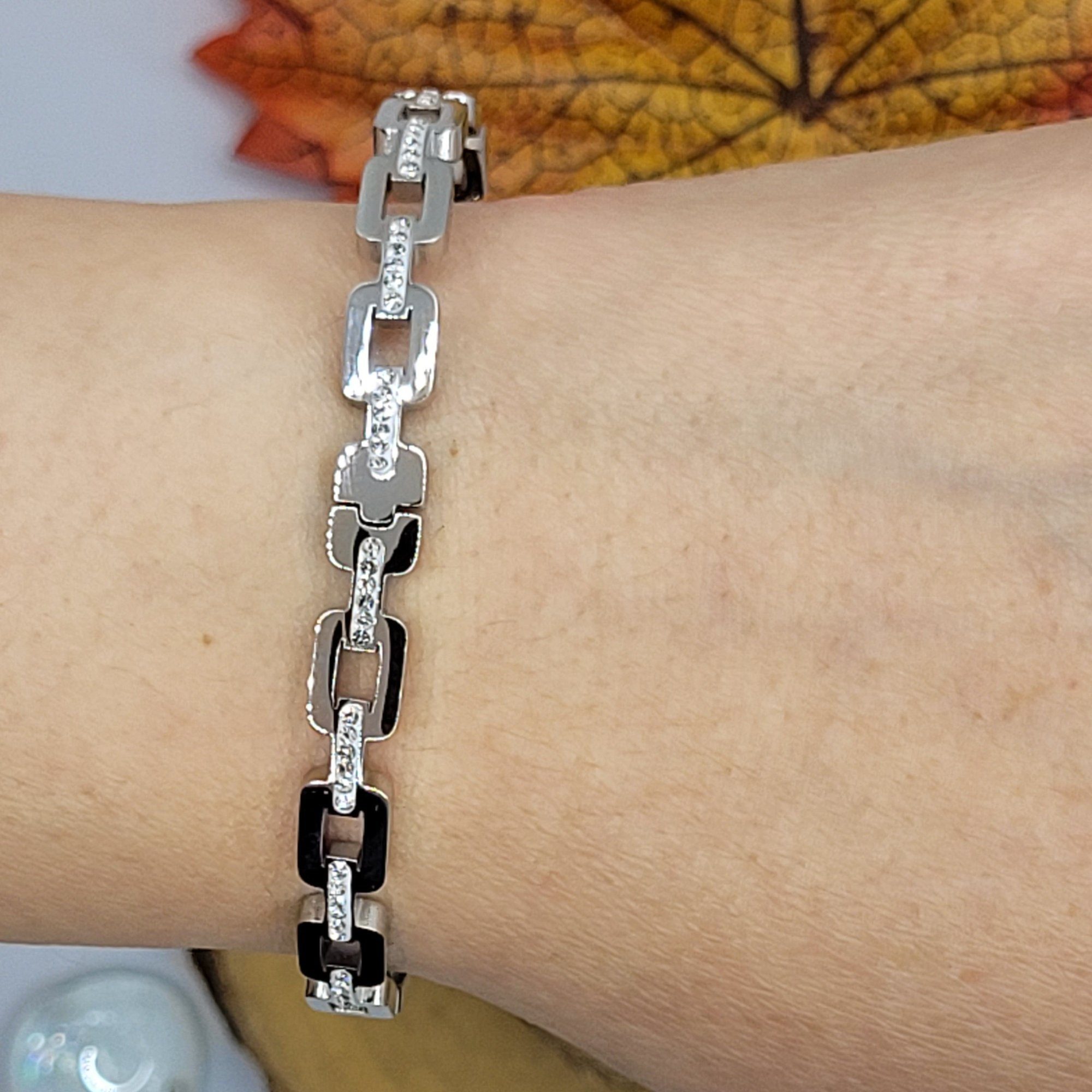 Unal Store Armreif Edelstahl Armreifen mit Zirkonsteinen (1-tlg) günstig online kaufen