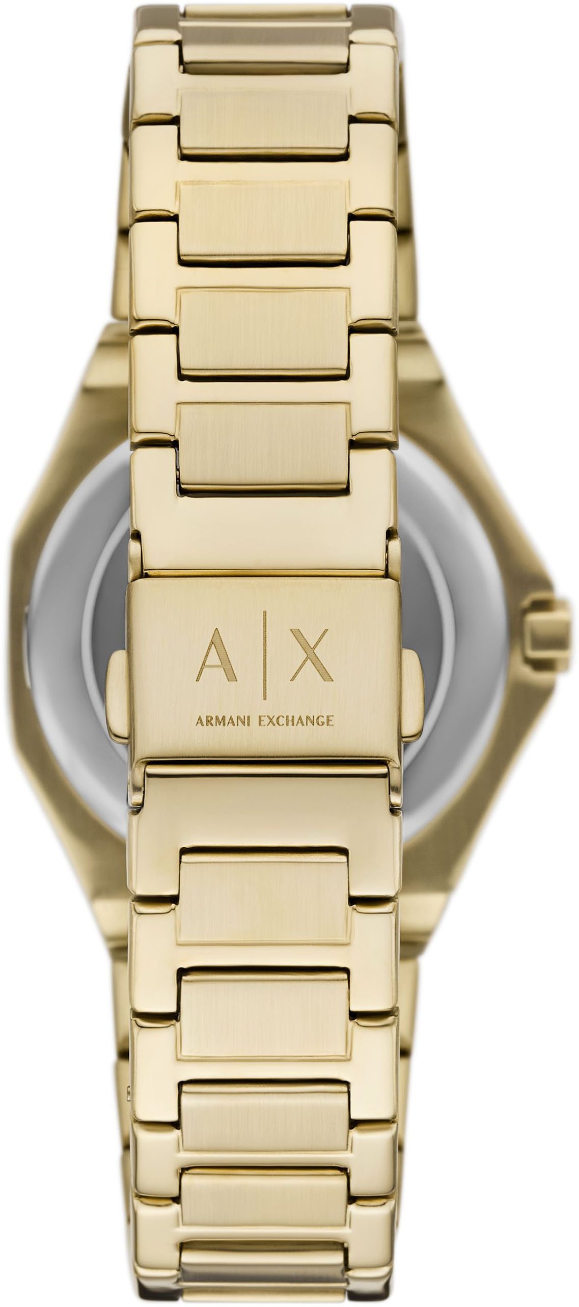ARMANI EXCHANGE Quarzuhr AX4614, Armbanduhr, Damenuhr, Edelstahlarmband, analog, Glassteine