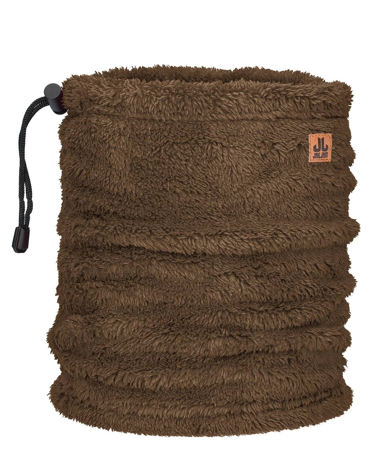 Jail Jam Strickschal Unisex Loop-Schal, Halswärmer aus Teddy Fleece Brown | Strickschals