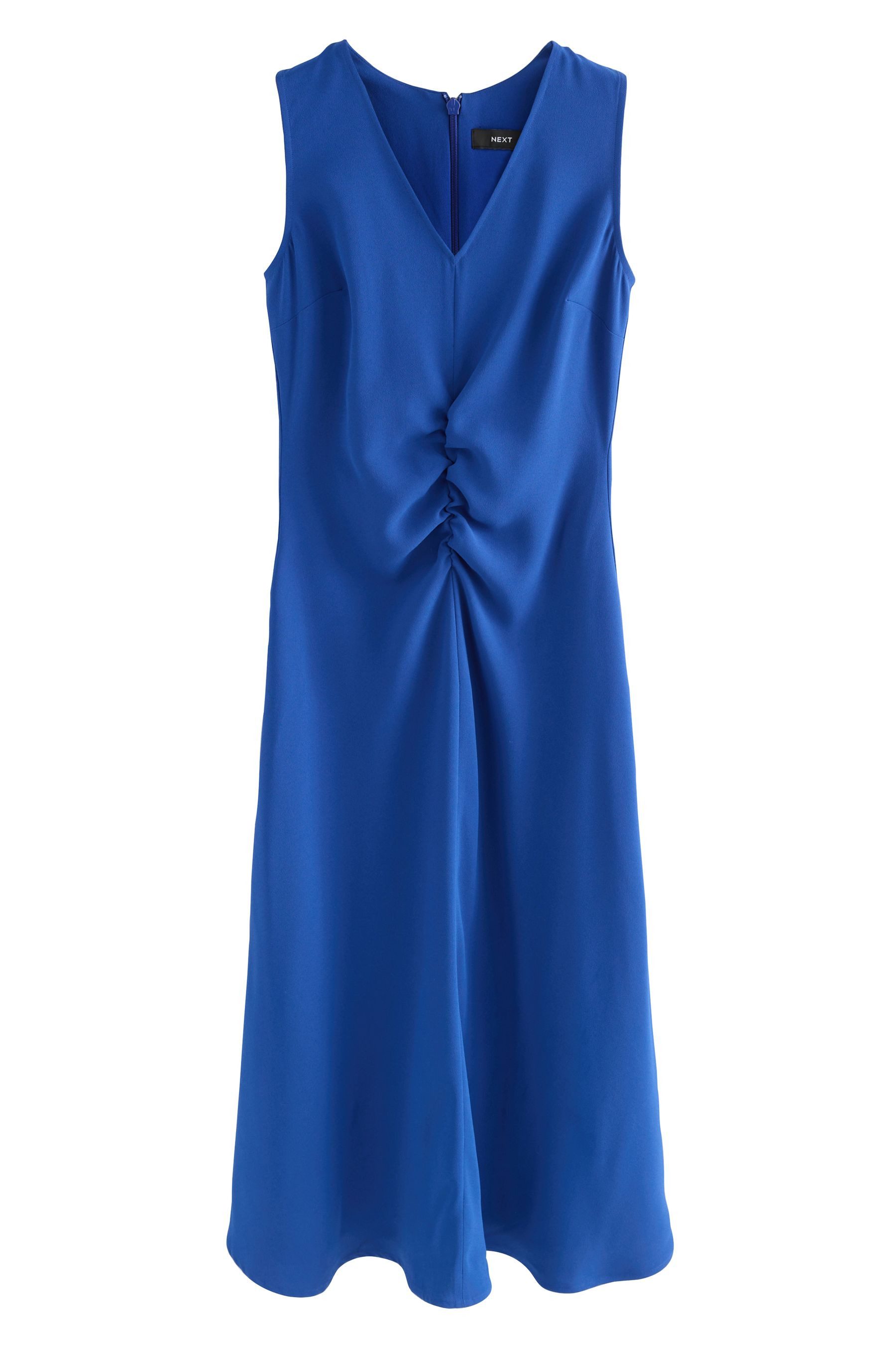 Next Midikleid Ärmelloses Midikleid mit Raffdetails günstig online kaufen