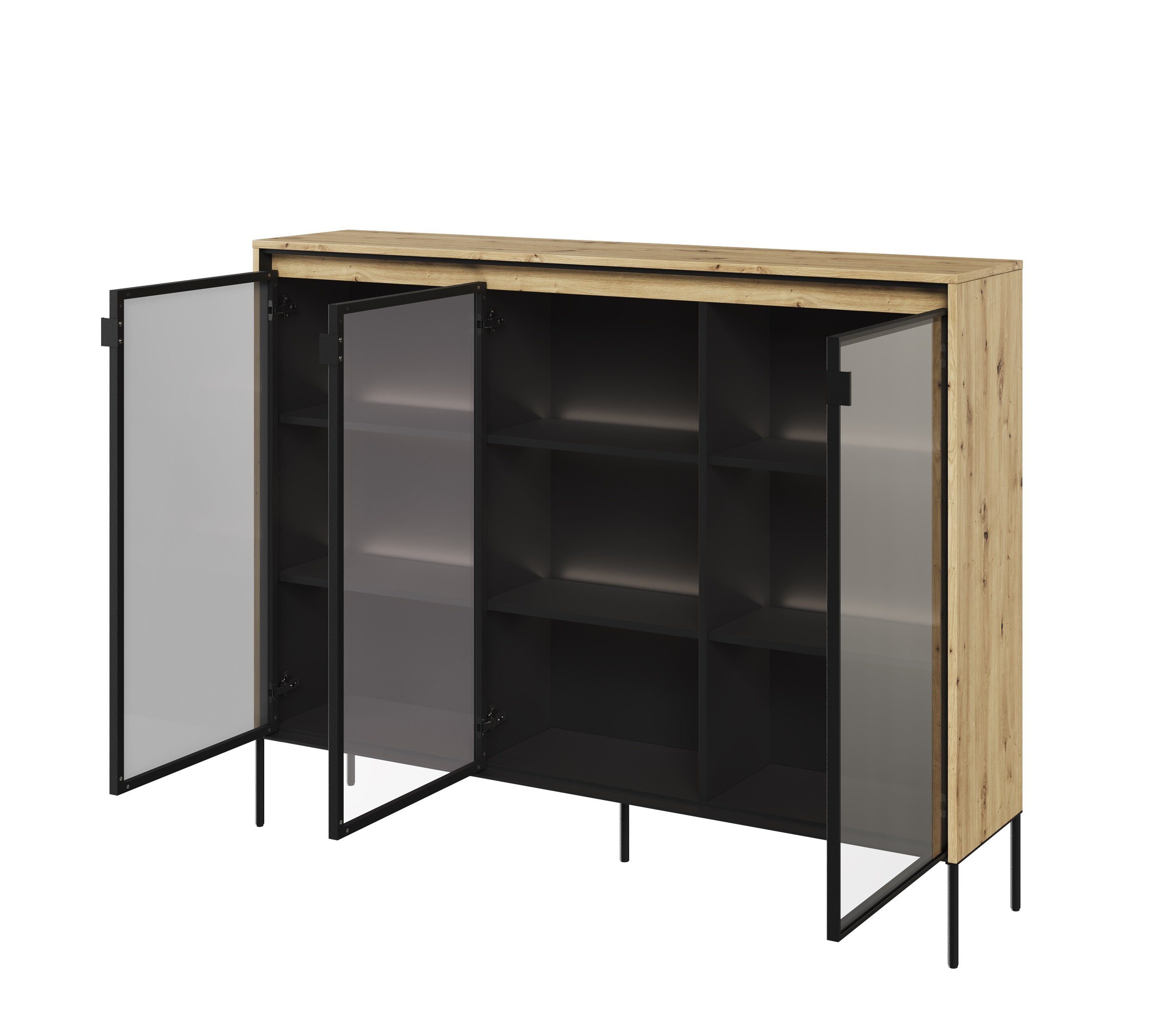 Compleo Vitrine FLORE Moderne Standvitrine mit günstig online kaufen