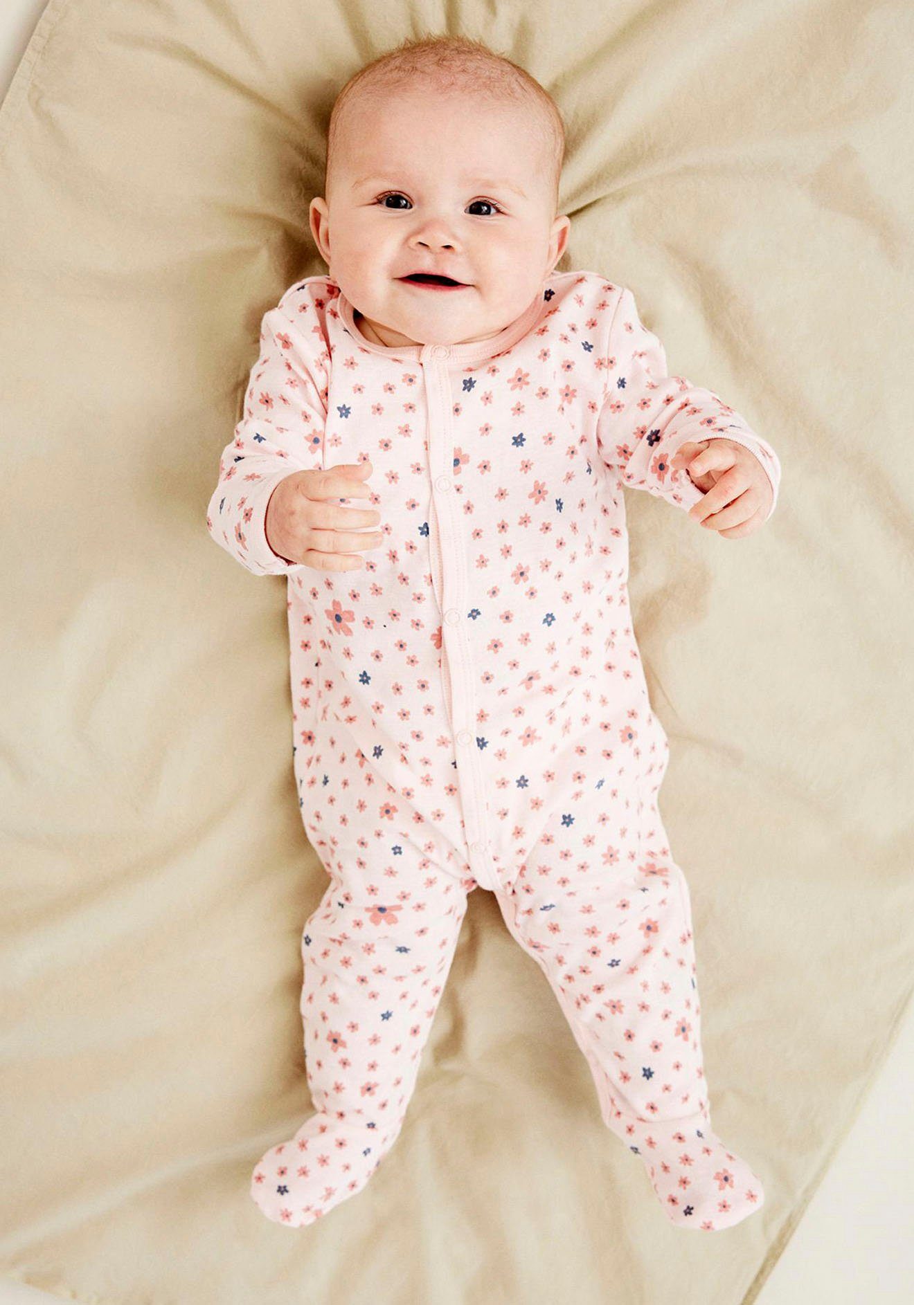 Name It 2P W/F Schlafoverall FLOWER ROSETTE NBFNIGHTSUIT