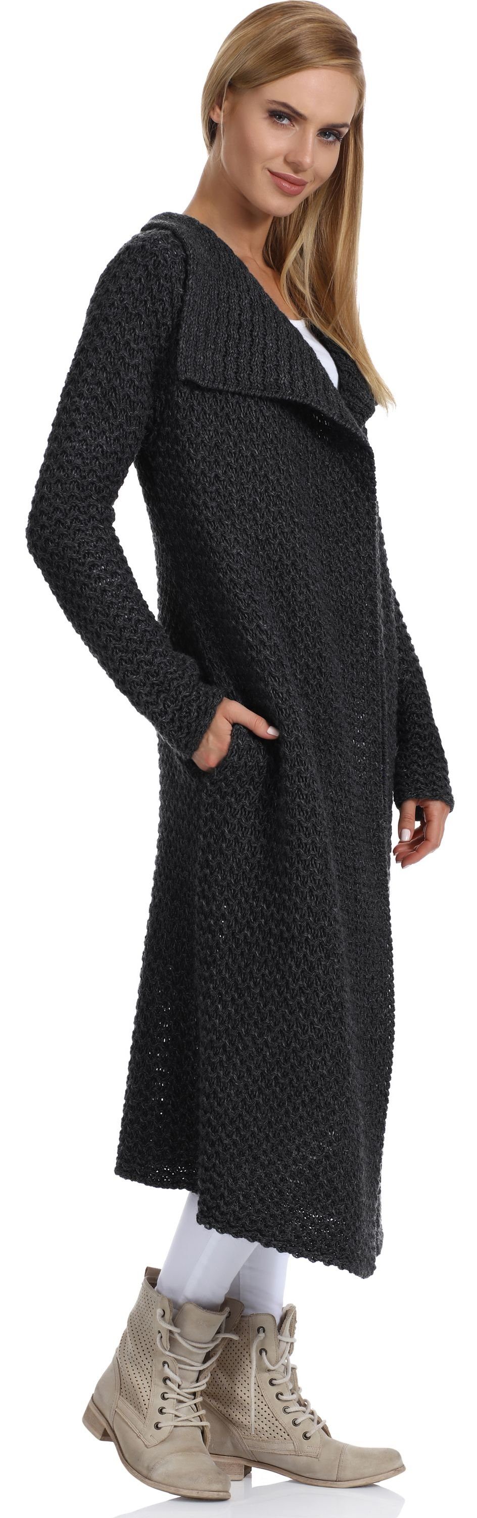 Merry Style Strickponcho Damen Strickjacke H4Z3L günstig online kaufen