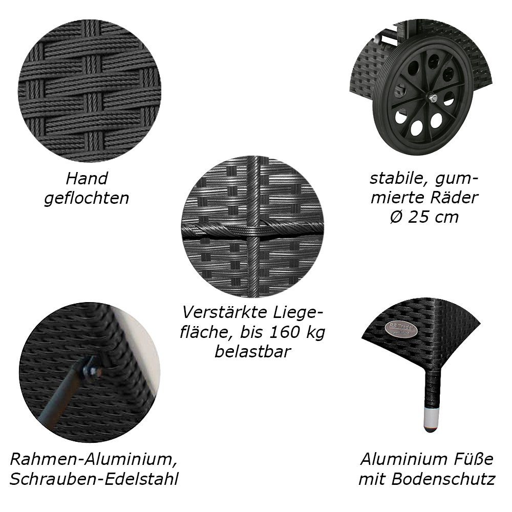 RS Trade Gartenliege Sonnenliege Toscana günstig online kaufen