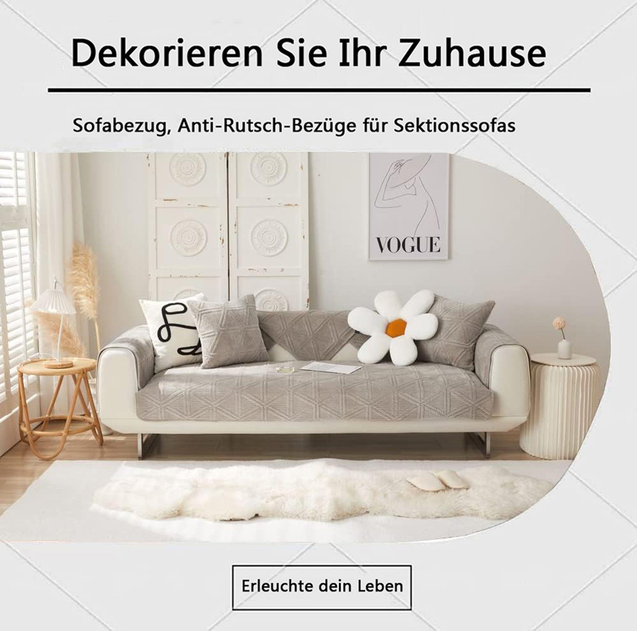 Coonoor Sofaschoner rutschfest, modernes Sofabezugs, Geeignet für alle Jahr günstig online kaufen
